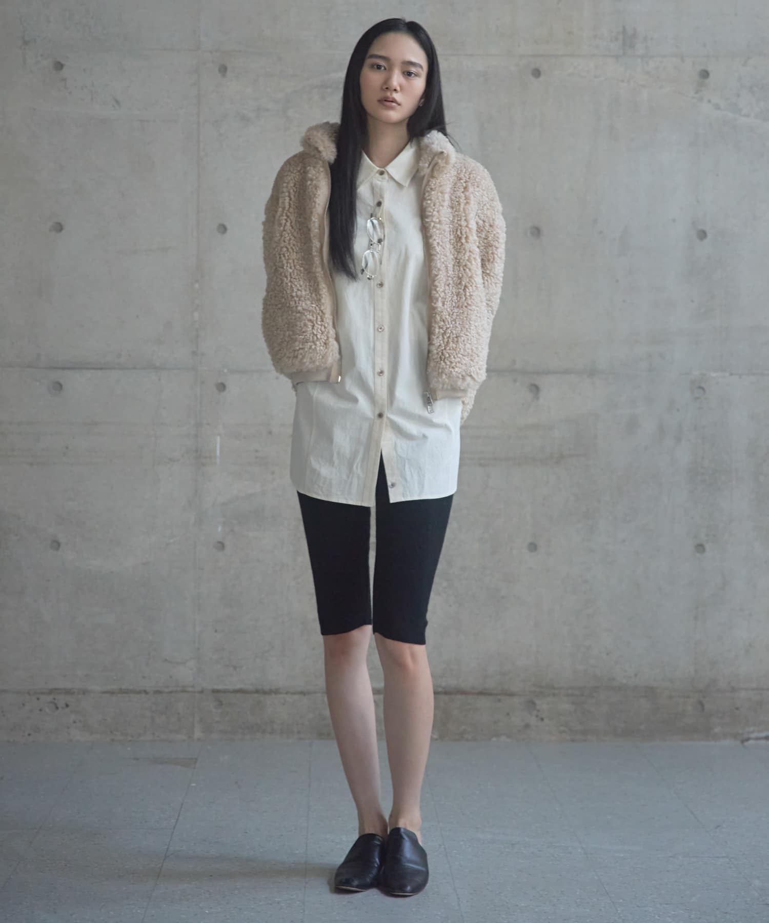 new basic　QUIET VOLUME SHIRTS ECRU Free
