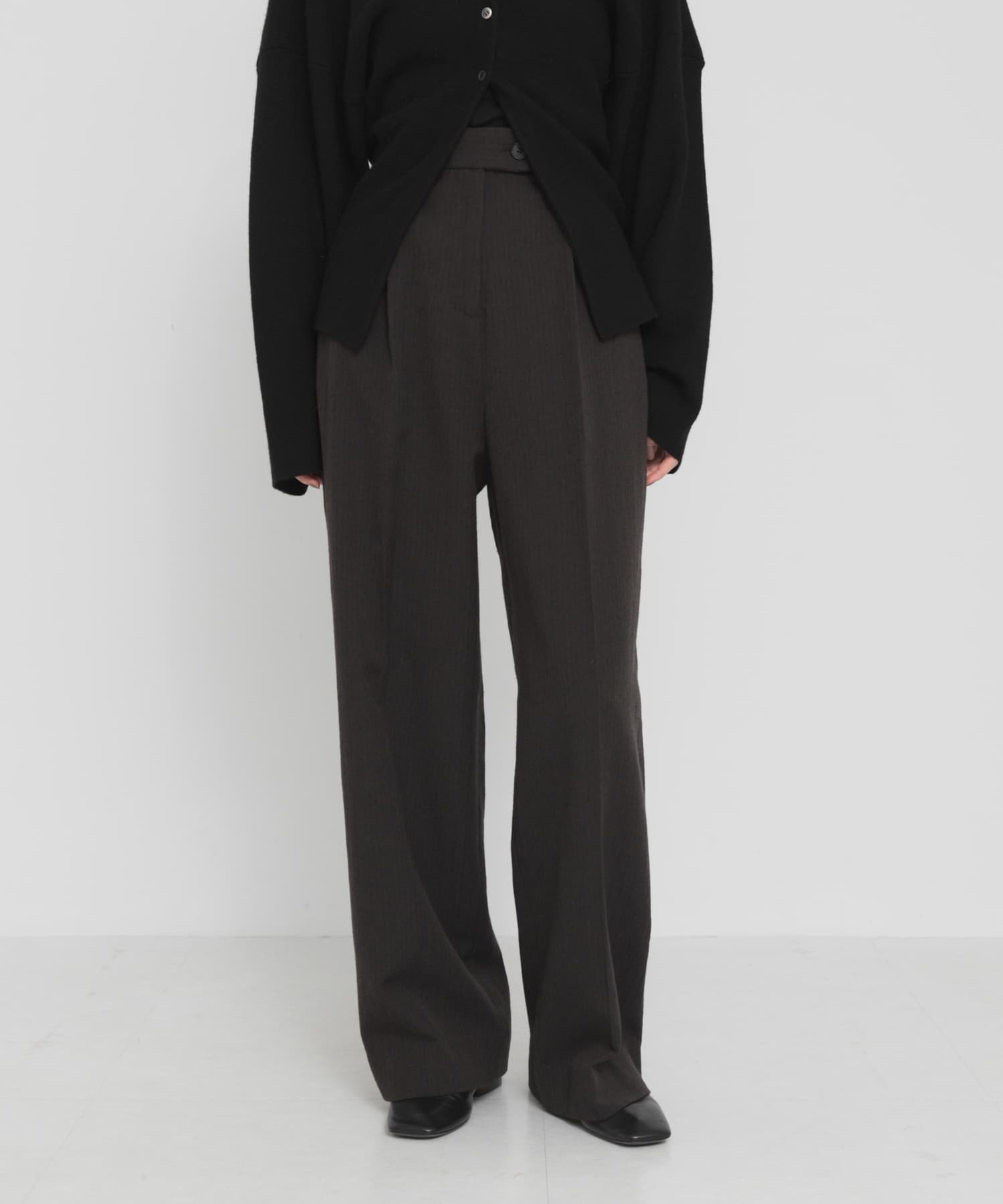 new basic WOOL LINEN SILK PANTS(36 BROWN): ボトム｜URBAN RESEARCH