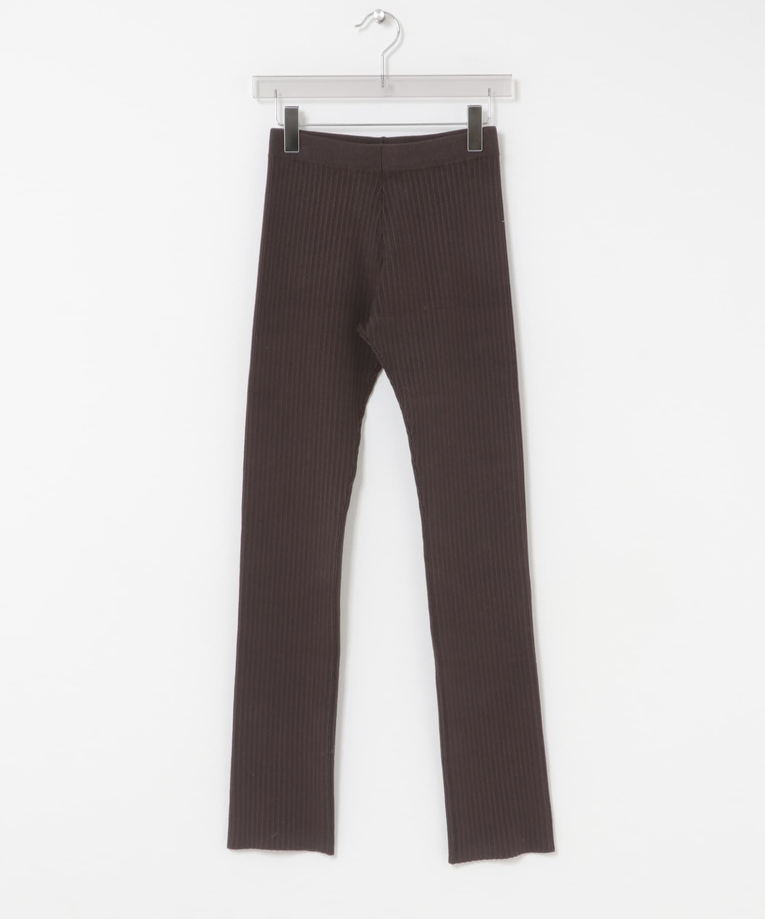 new basic　FRAME FLUID KNIT PANTS DK BROWN Free