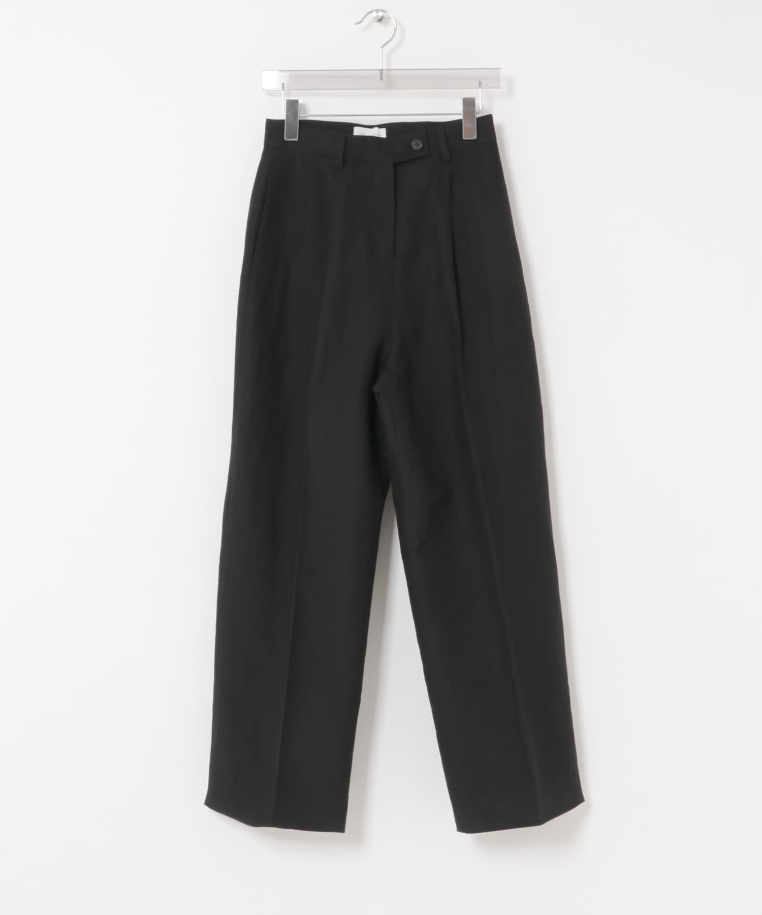 new basic　WOOL LINEN PANTS