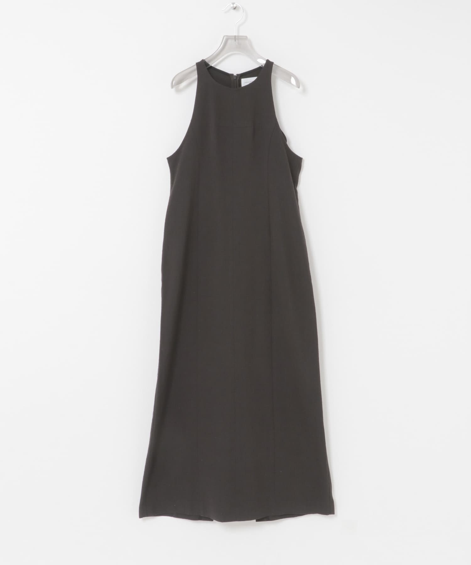 new basic　WOOL LINEN SILK ONE-PIECE