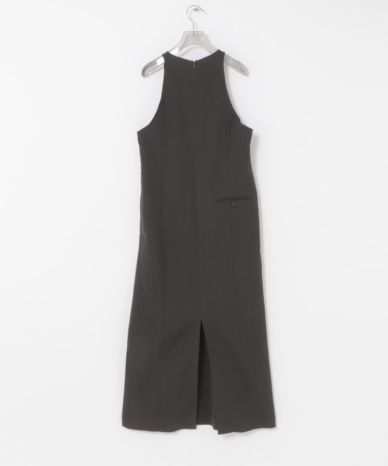 new basic WOOL LINEN SILK ONE-PIECE(36 BROWN): ワンピース｜URBAN