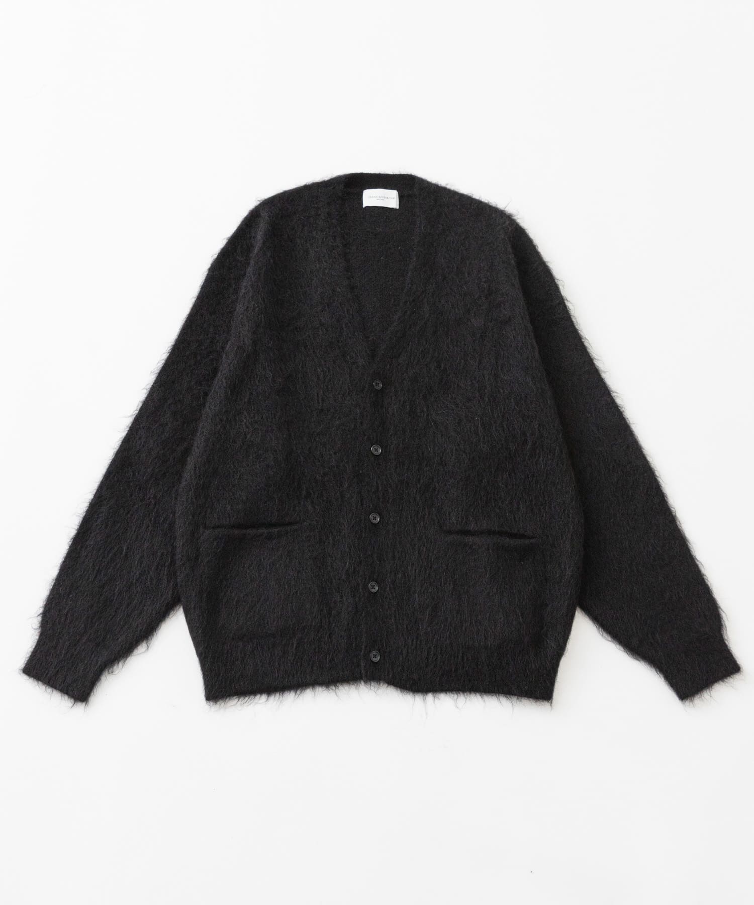 new basic　MOHAIR V-NECK CARDIGAN