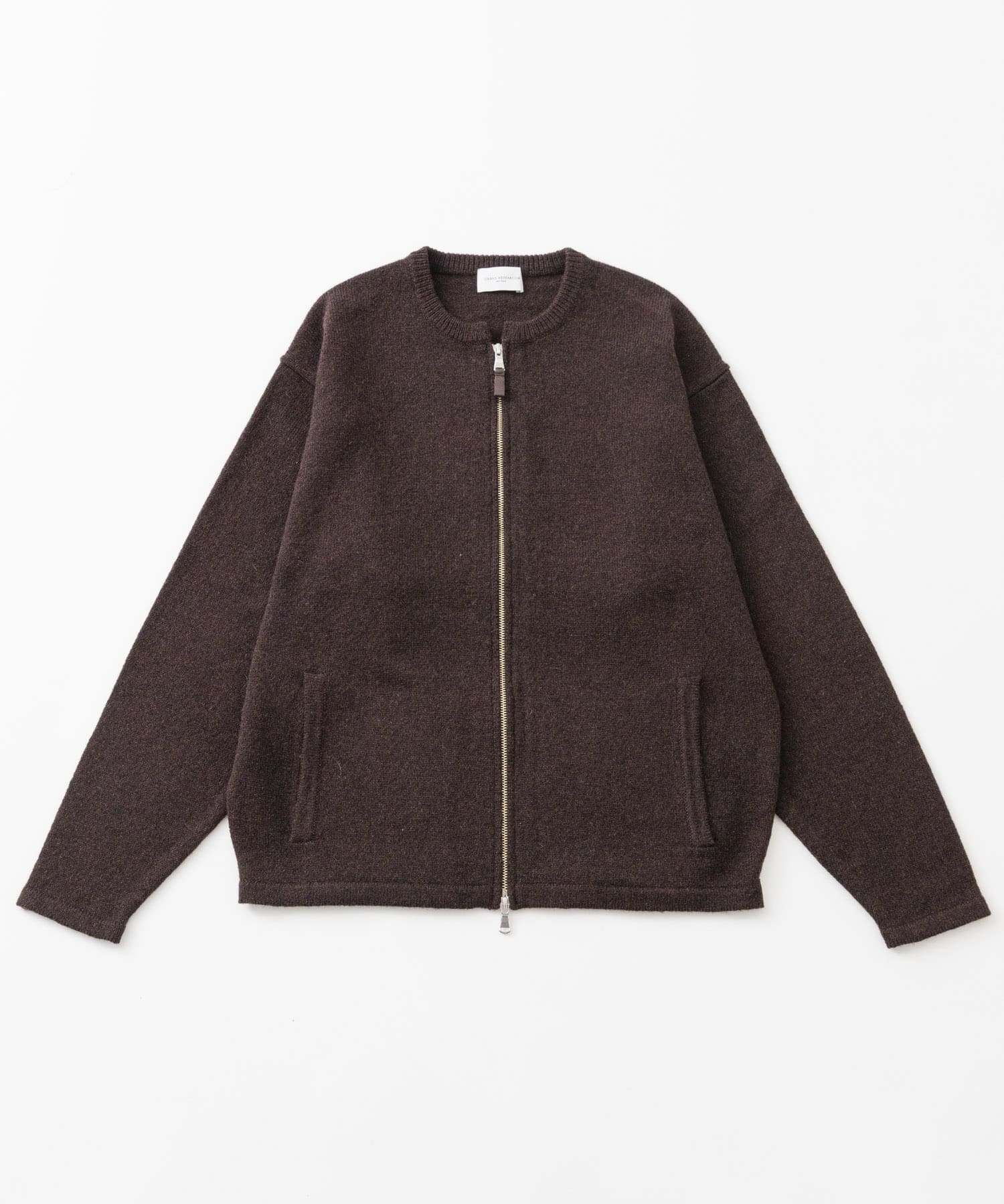 new basic　ZIP UP KNIT