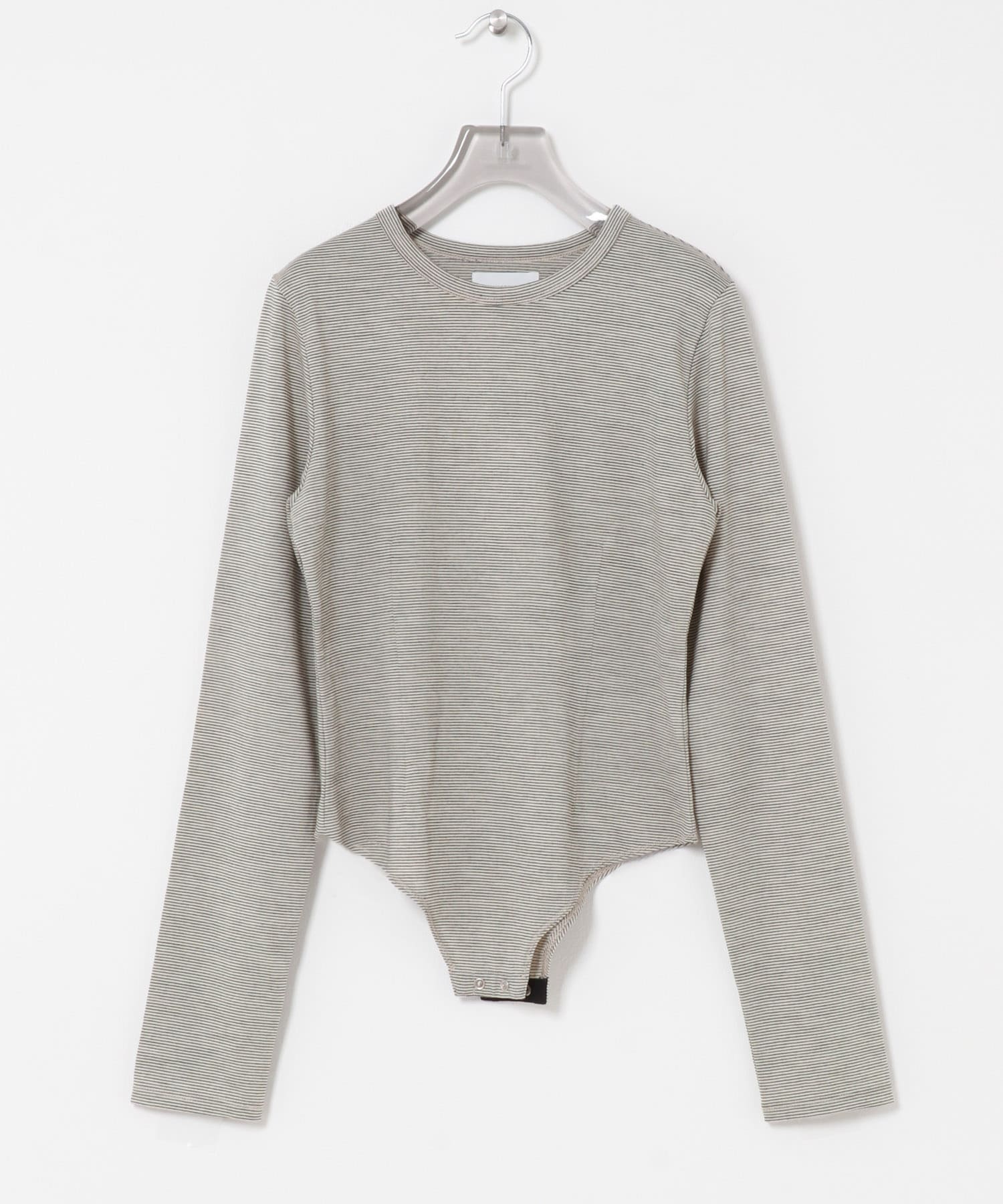 new basic　WASHABLE WOOL CONTOUR TOP WHT BORDER Free
