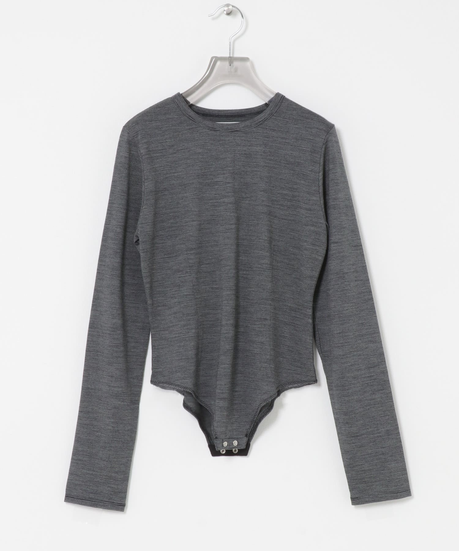 new basic　WASHABLE WOOL CONTOUR TOP BLK BORDER Free