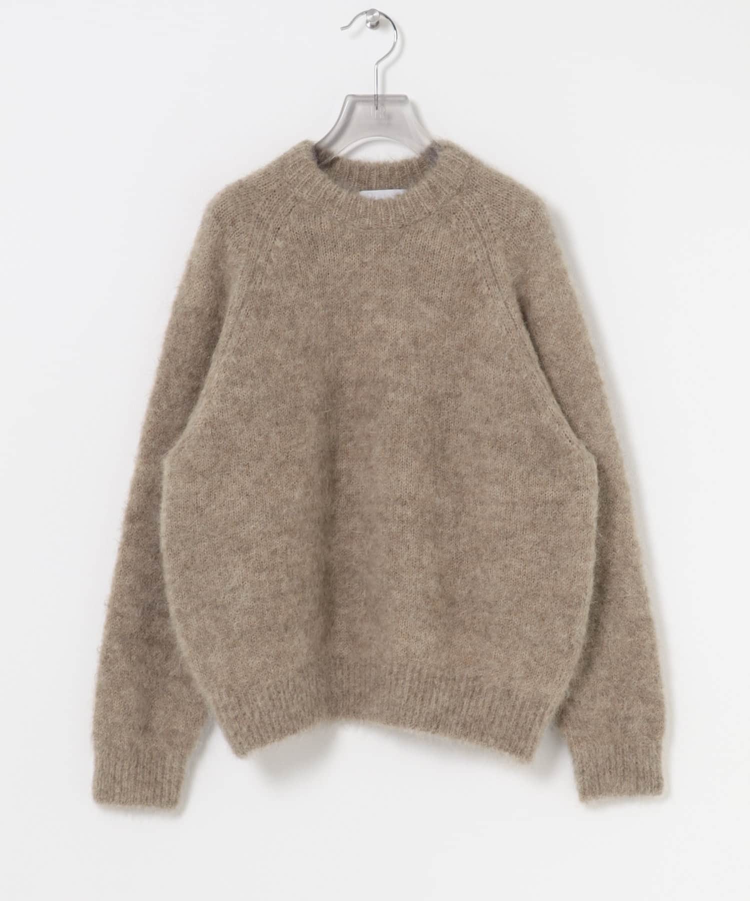 new basic　BLENDED FOG PULL KNIT
