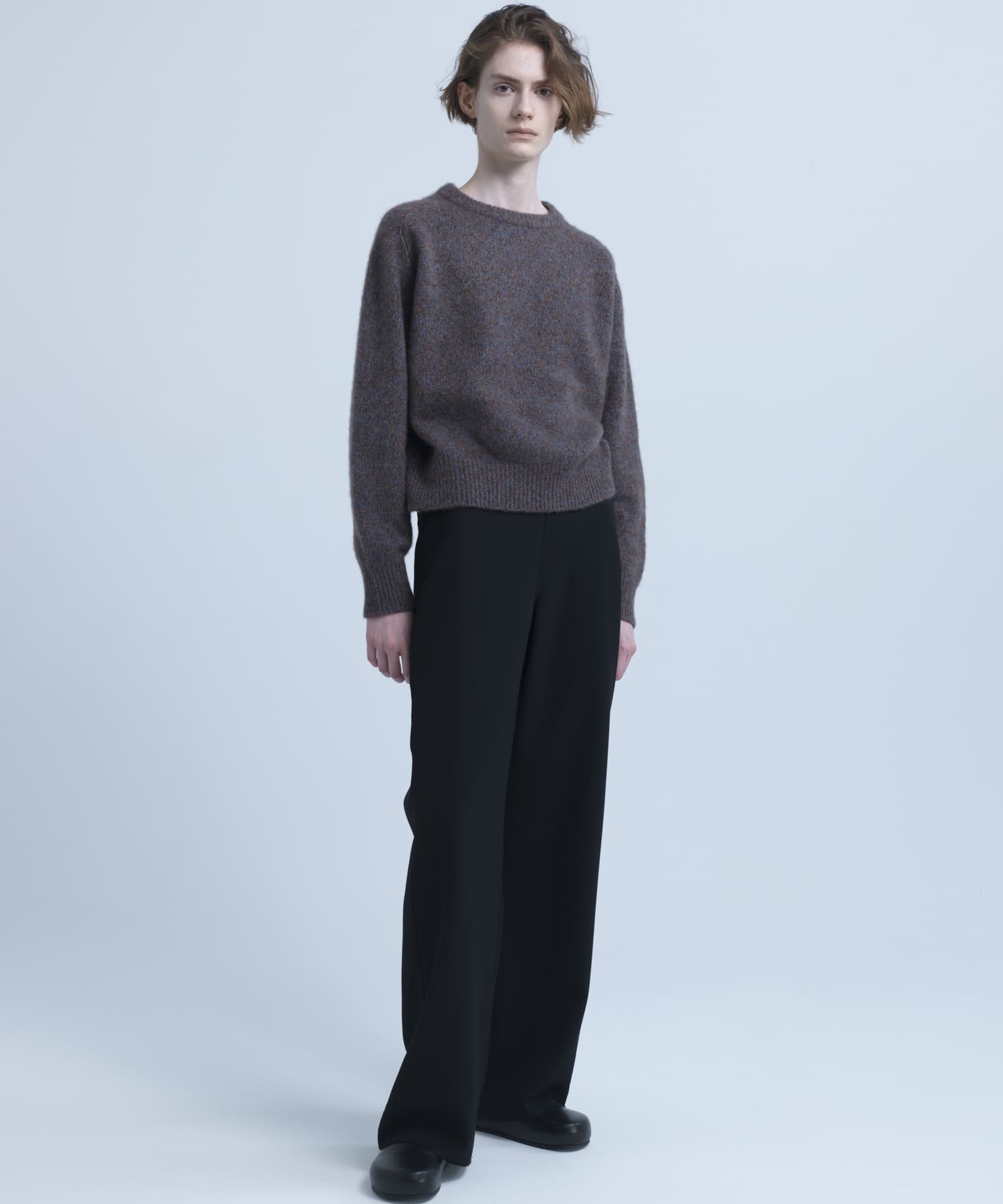new basic　CASHMERE  SILK MOULINE KNIT