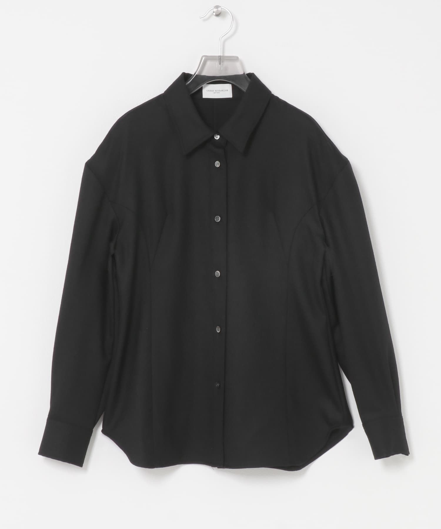 new basic　SAXONY FORM SLEEVE SHIRT