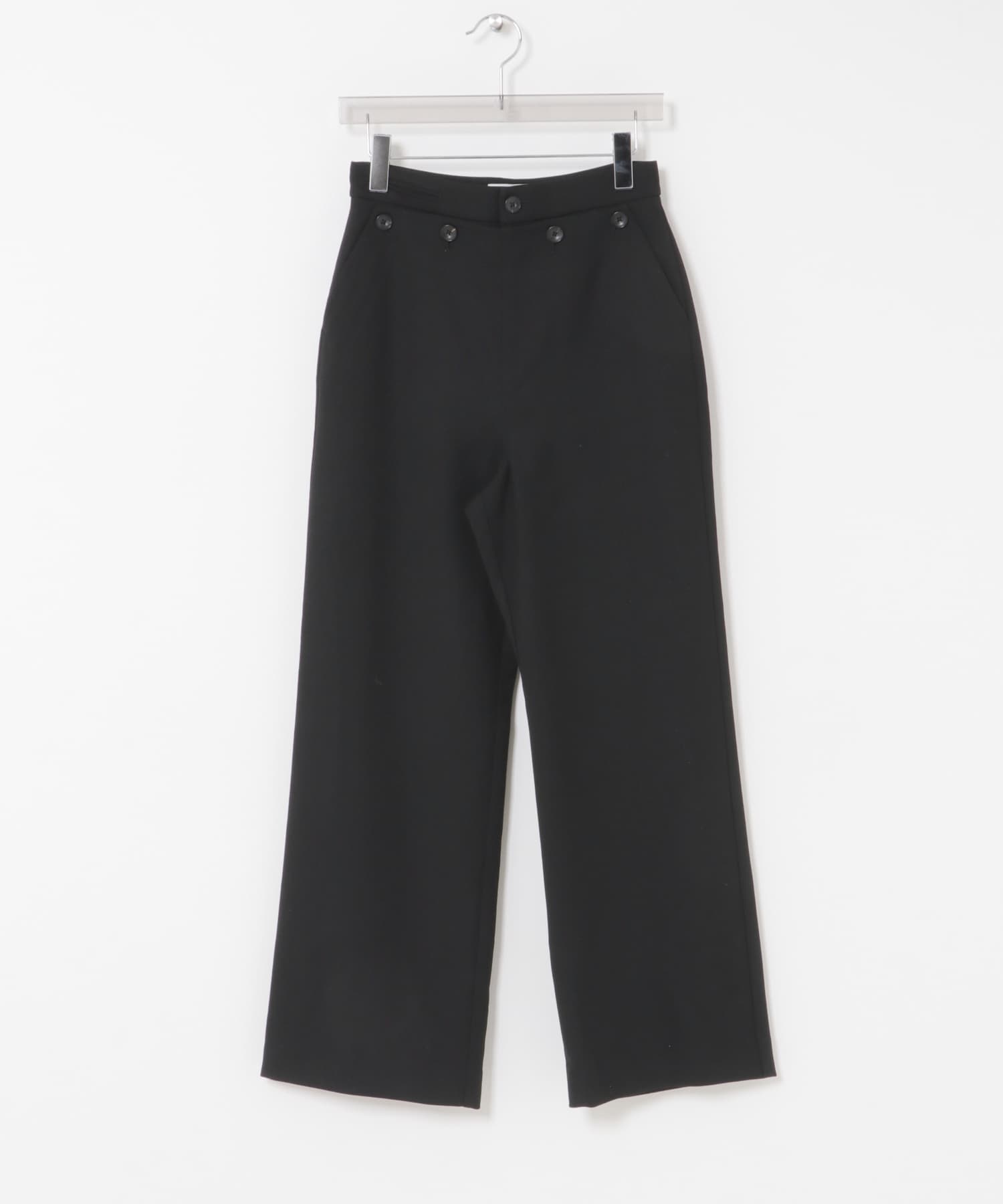 new basic　CLEAN MARIN PANTS BLACK 36