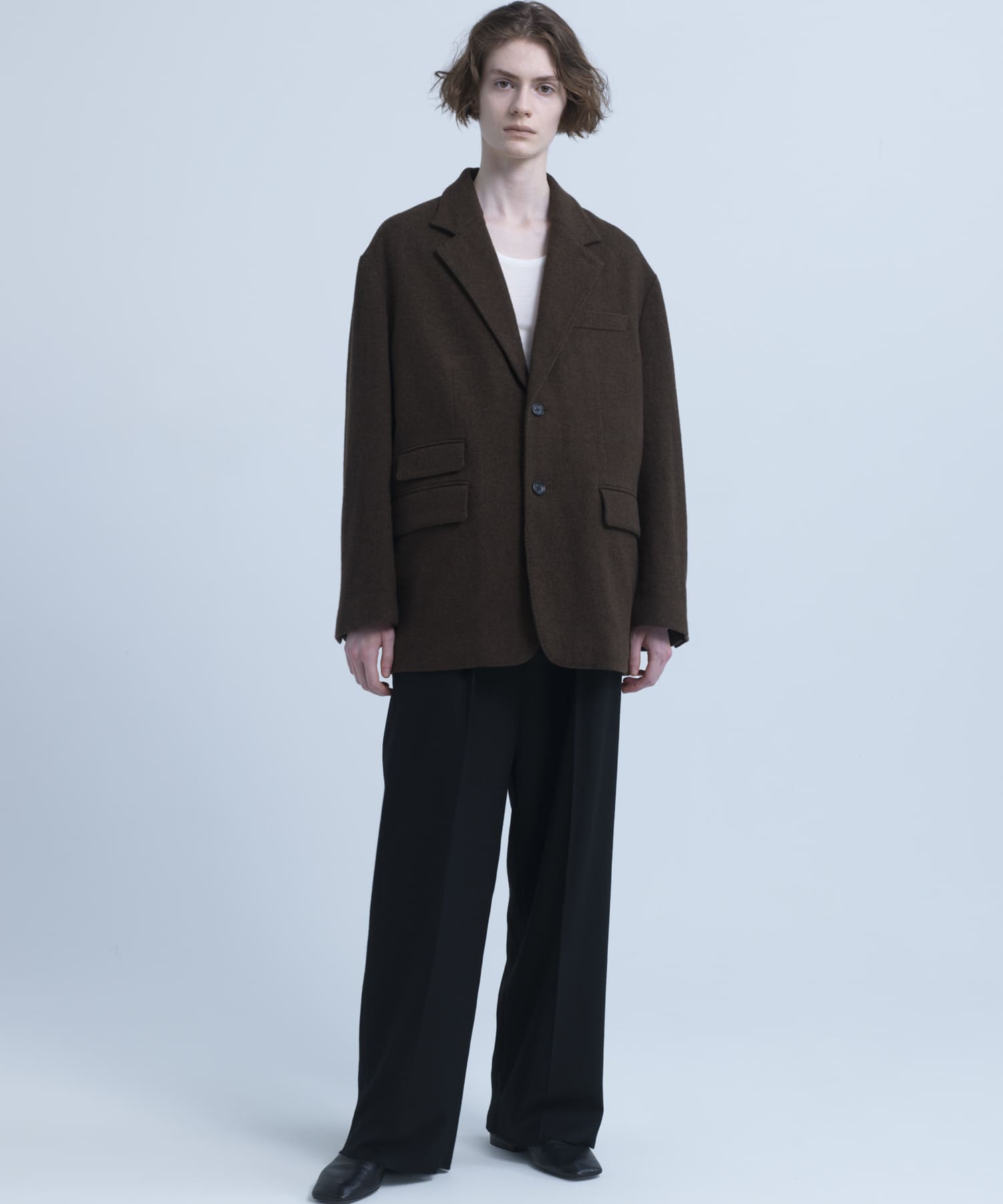 new basic　BOILED WOOL JACKET