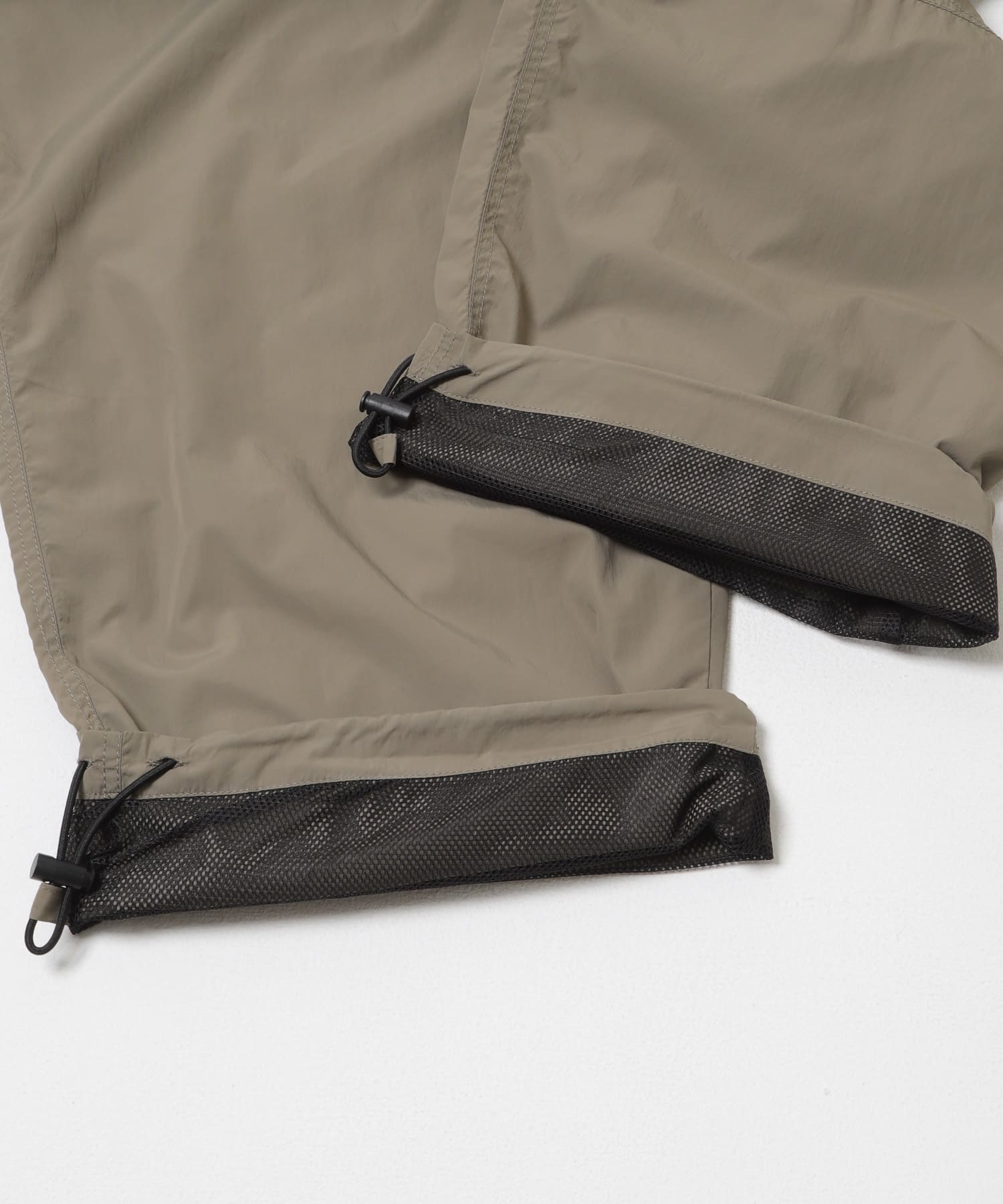 NYLON WIDE EASY PANTS GREIGE M