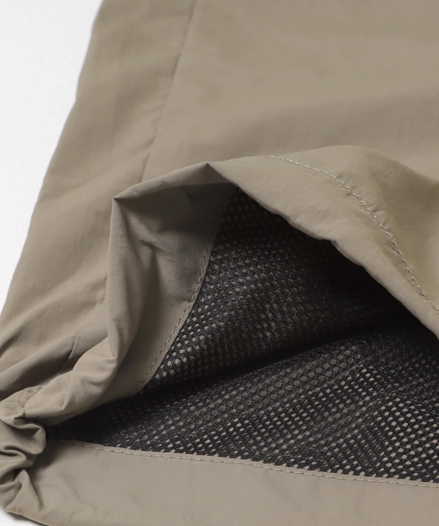 NYLON WIDE EASY PANTS GREIGE L