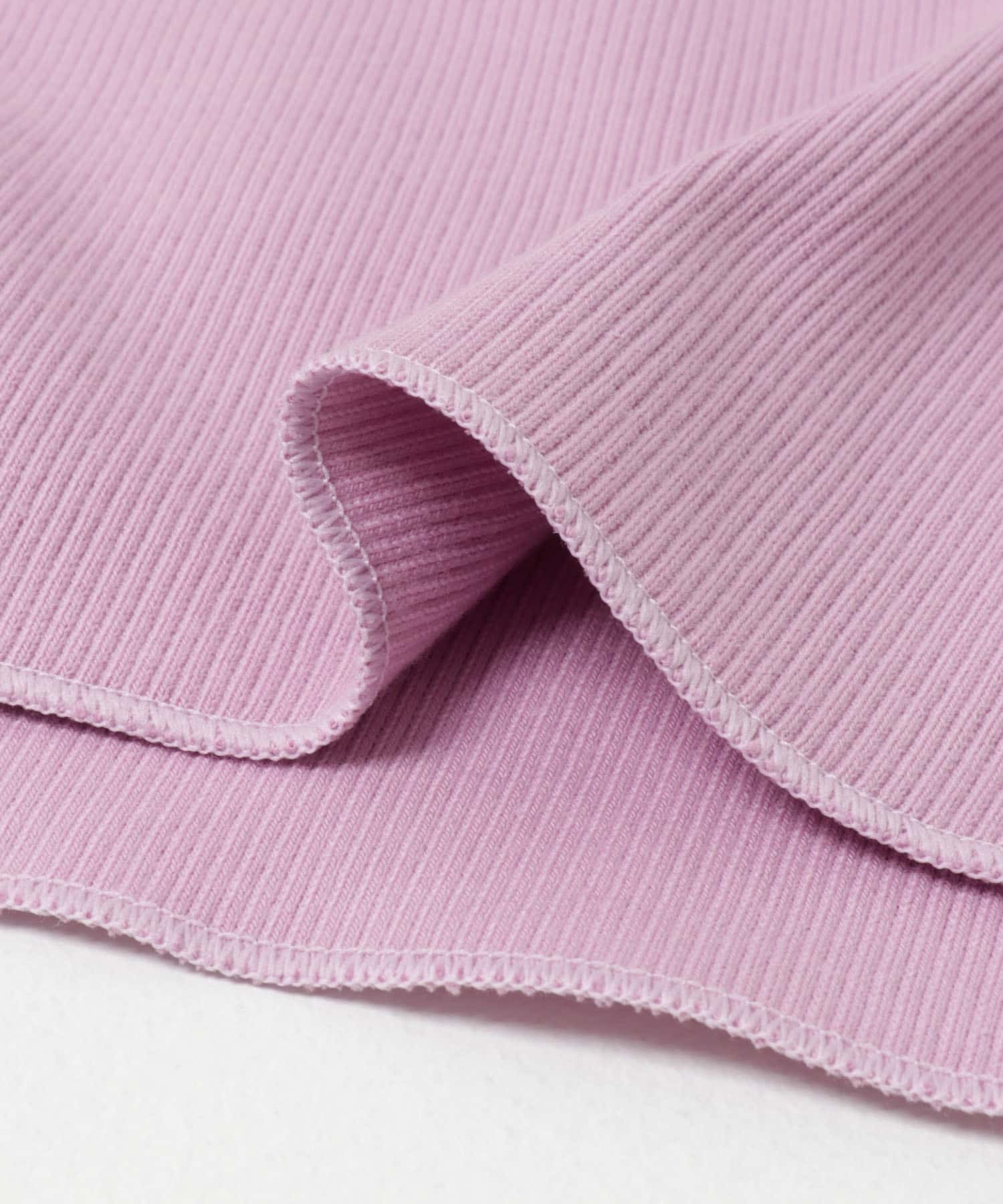 ストレッチリブカットソー PINK Free