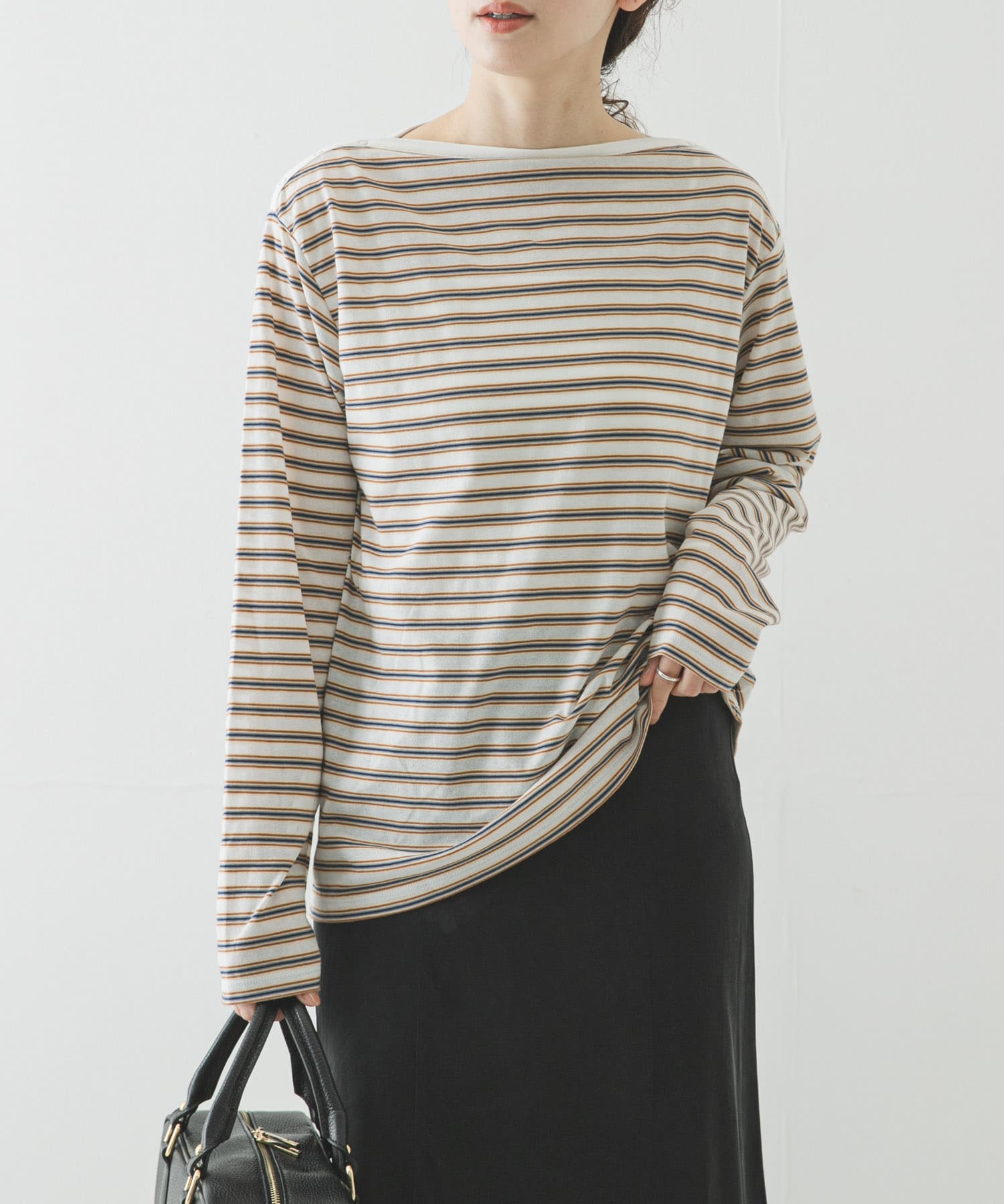 マルチボーダー2WAYカットソー