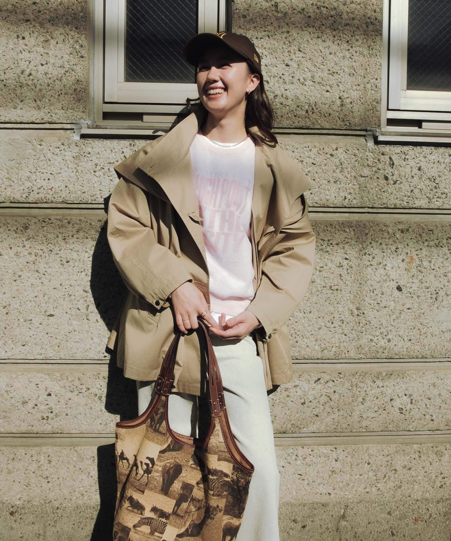 リネン混スポンディッシュニット PINK Free