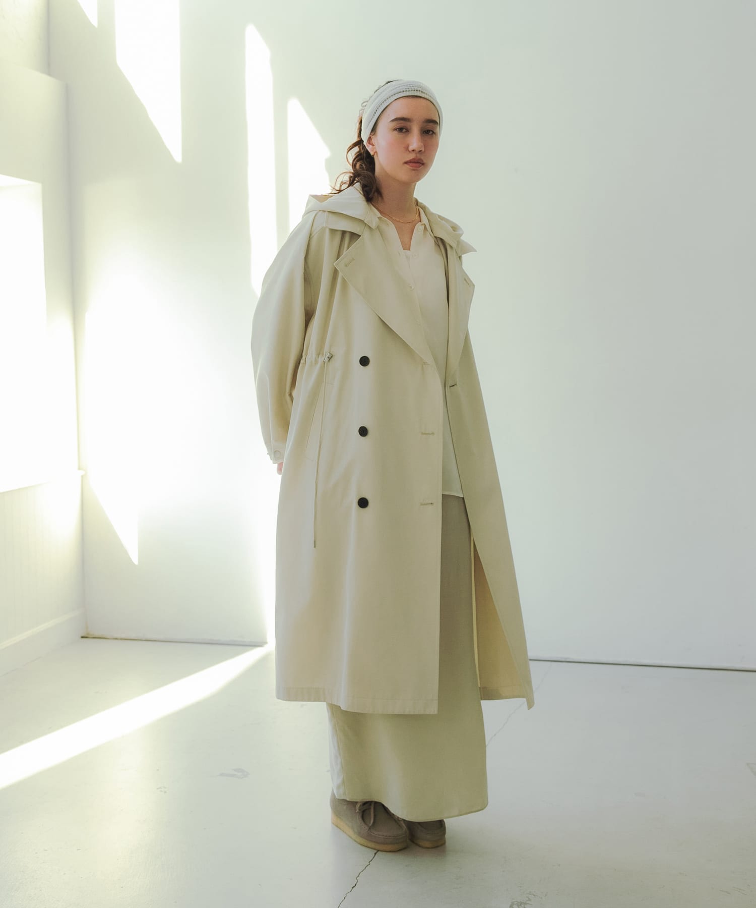 キュプラシャツ OFF WHITE Free