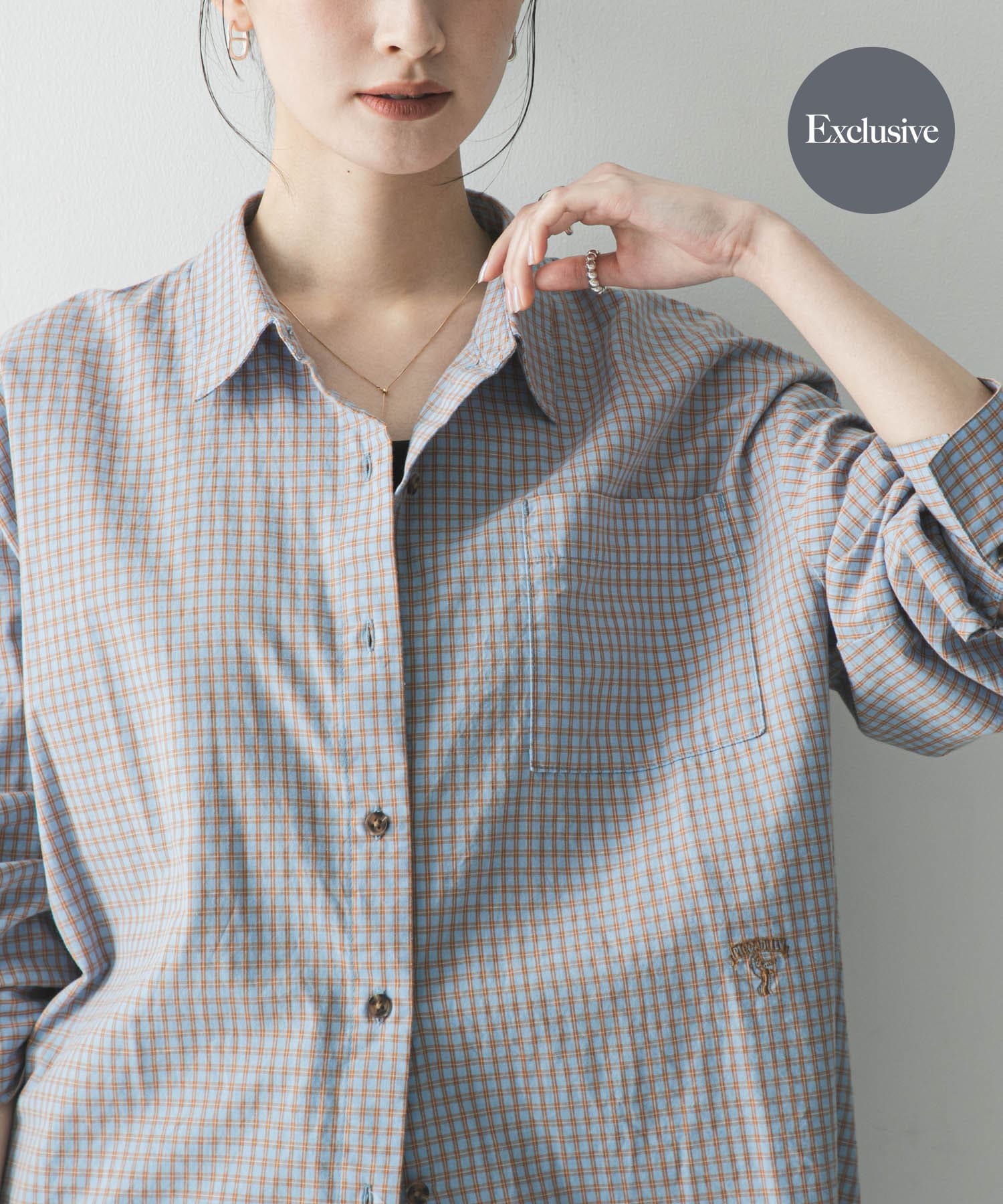 『別注』PICCA×URBAN RESEARCH　レギュラーカラールーズシャツ