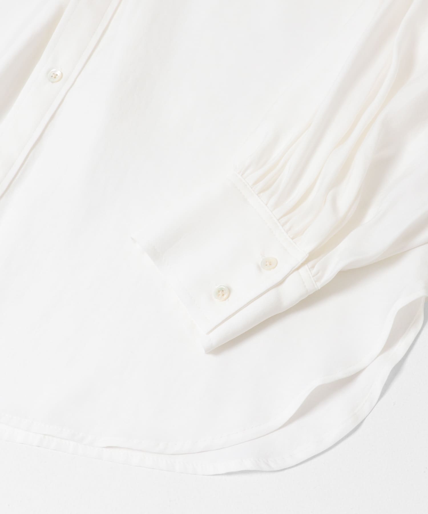 ブロードカラーレスブラウス OFF WHITE Free