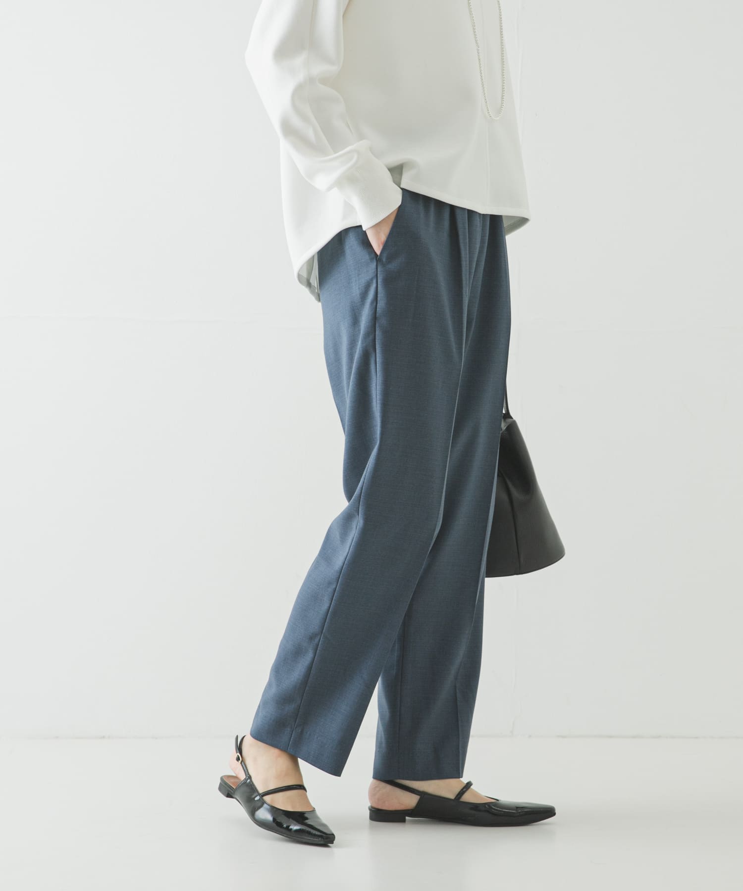 『34サイズ/低身長向けも展開』ドロストテーパードパンツ