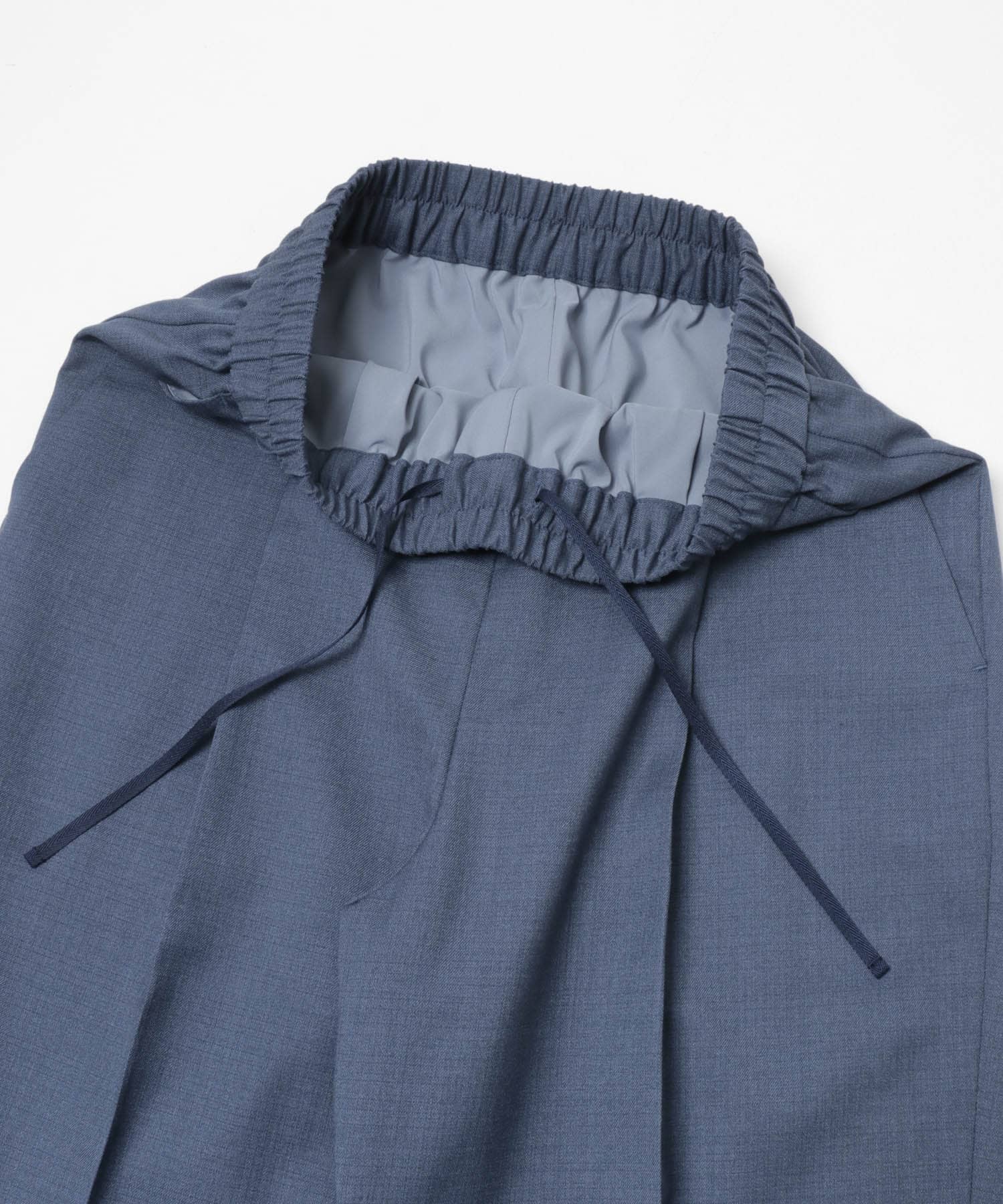 『34サイズ/低身長向けも展開』ドロストテーパードパンツ BLUE 34