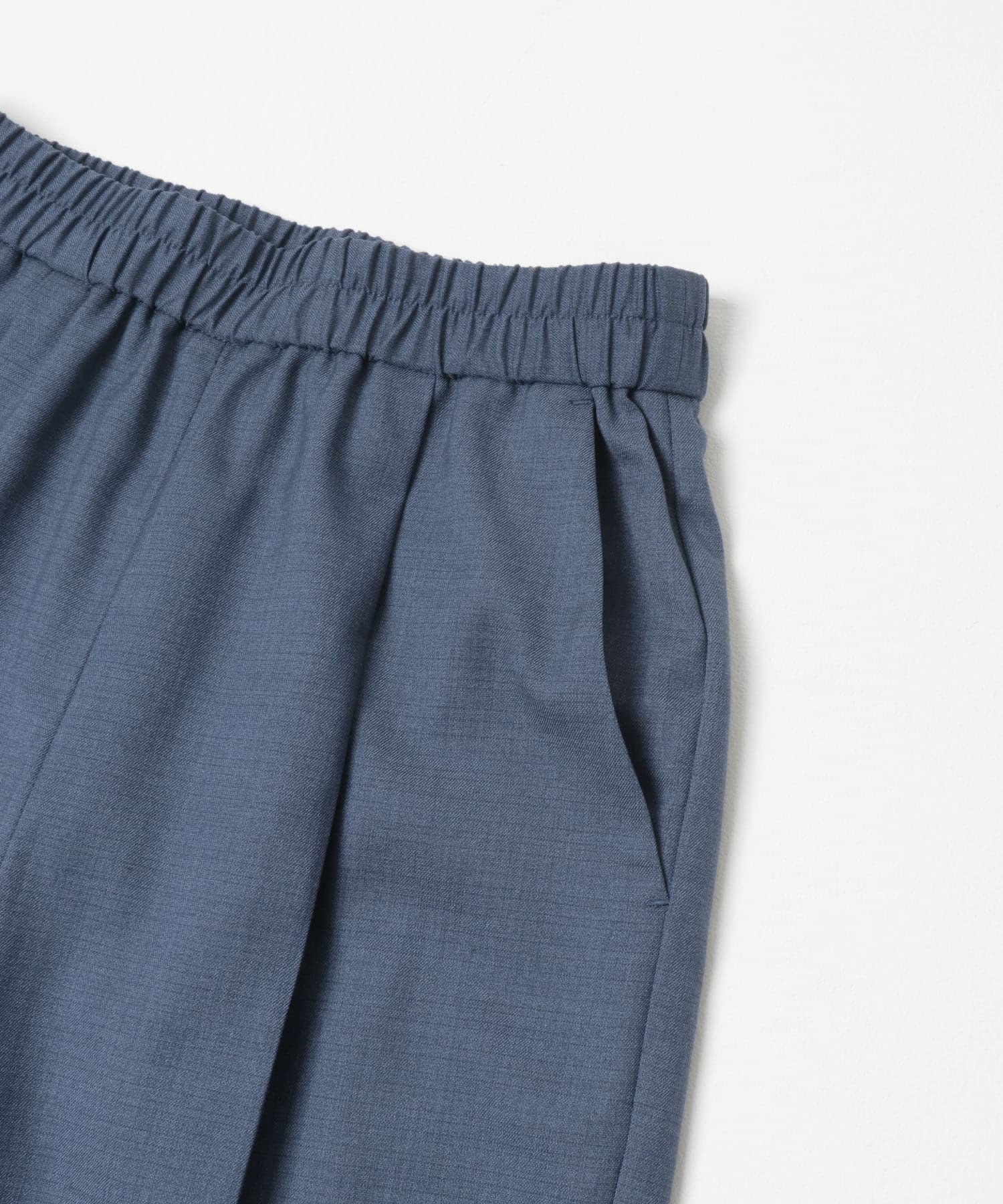 『34サイズ/低身長向けも展開』ドロストテーパードパンツ BLUE 34