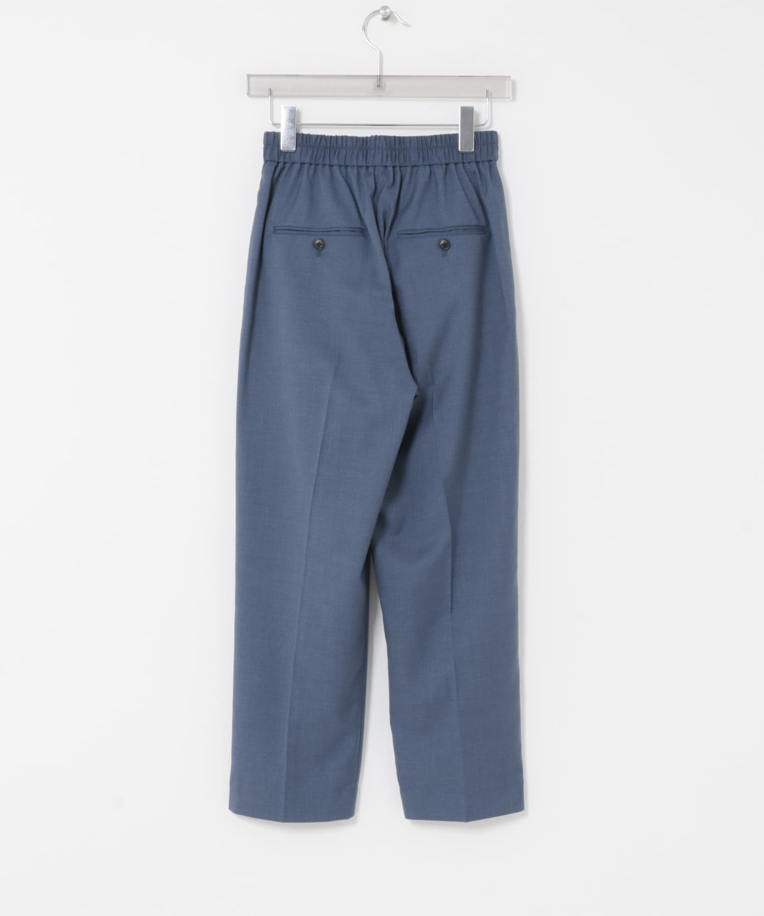 『34サイズ/低身長向けも展開』ドロストテーパードパンツ BLUE 34