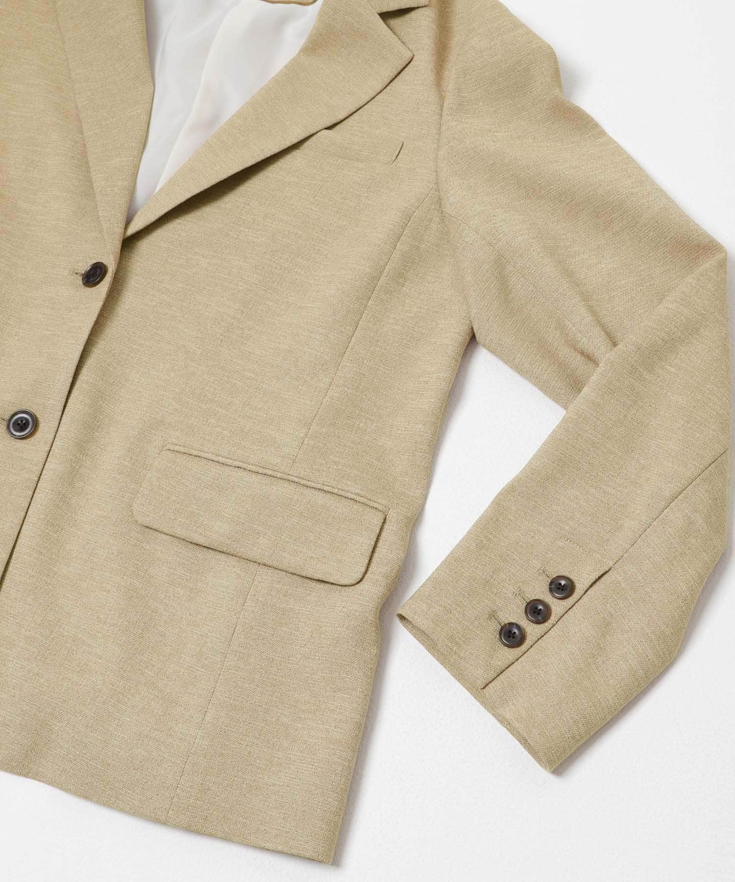 リネンライクテーラードジャケット BEIGE 36