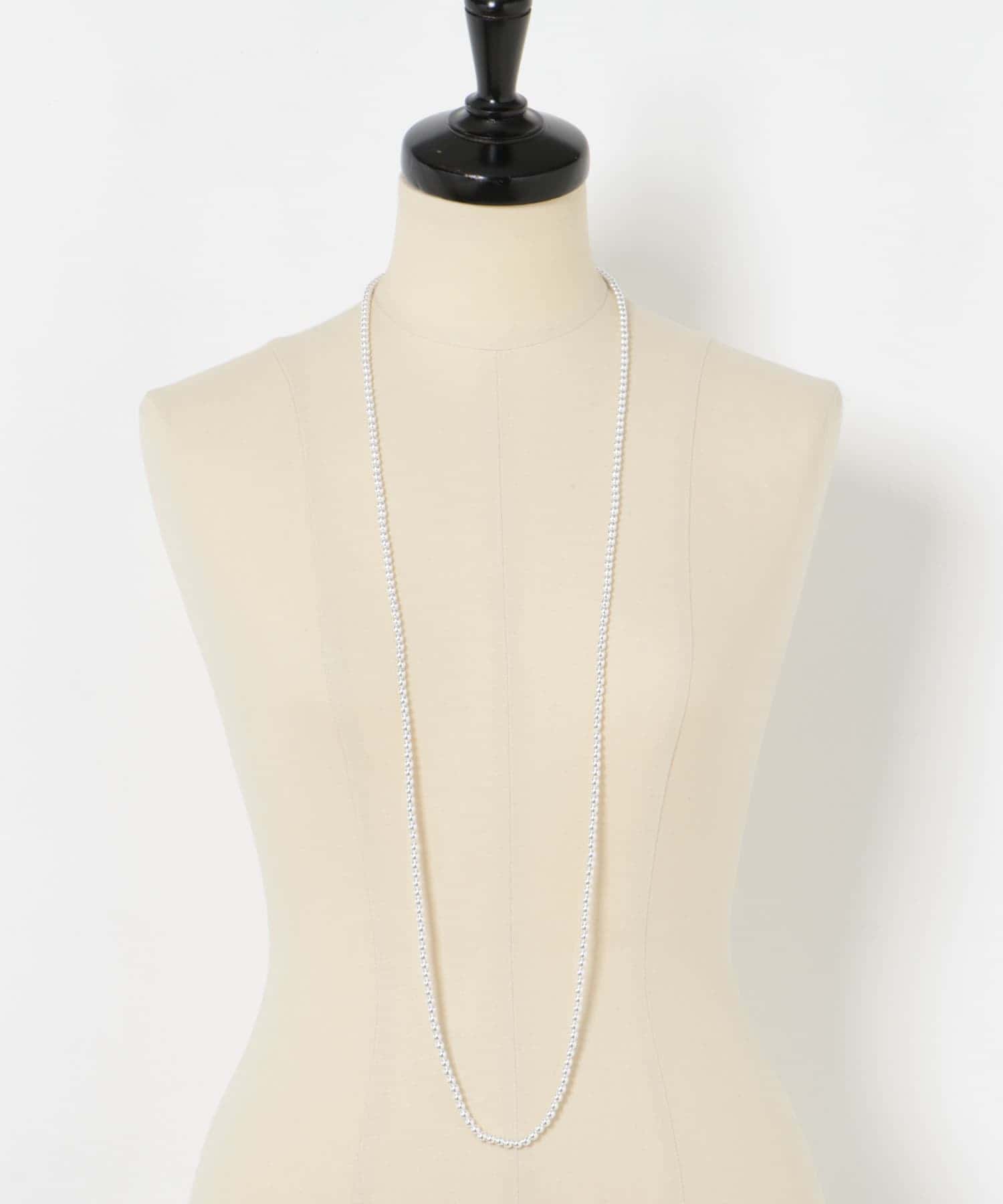 decor『デコール』　HEMATITE 4MMBALL NECKLACE SILVER -