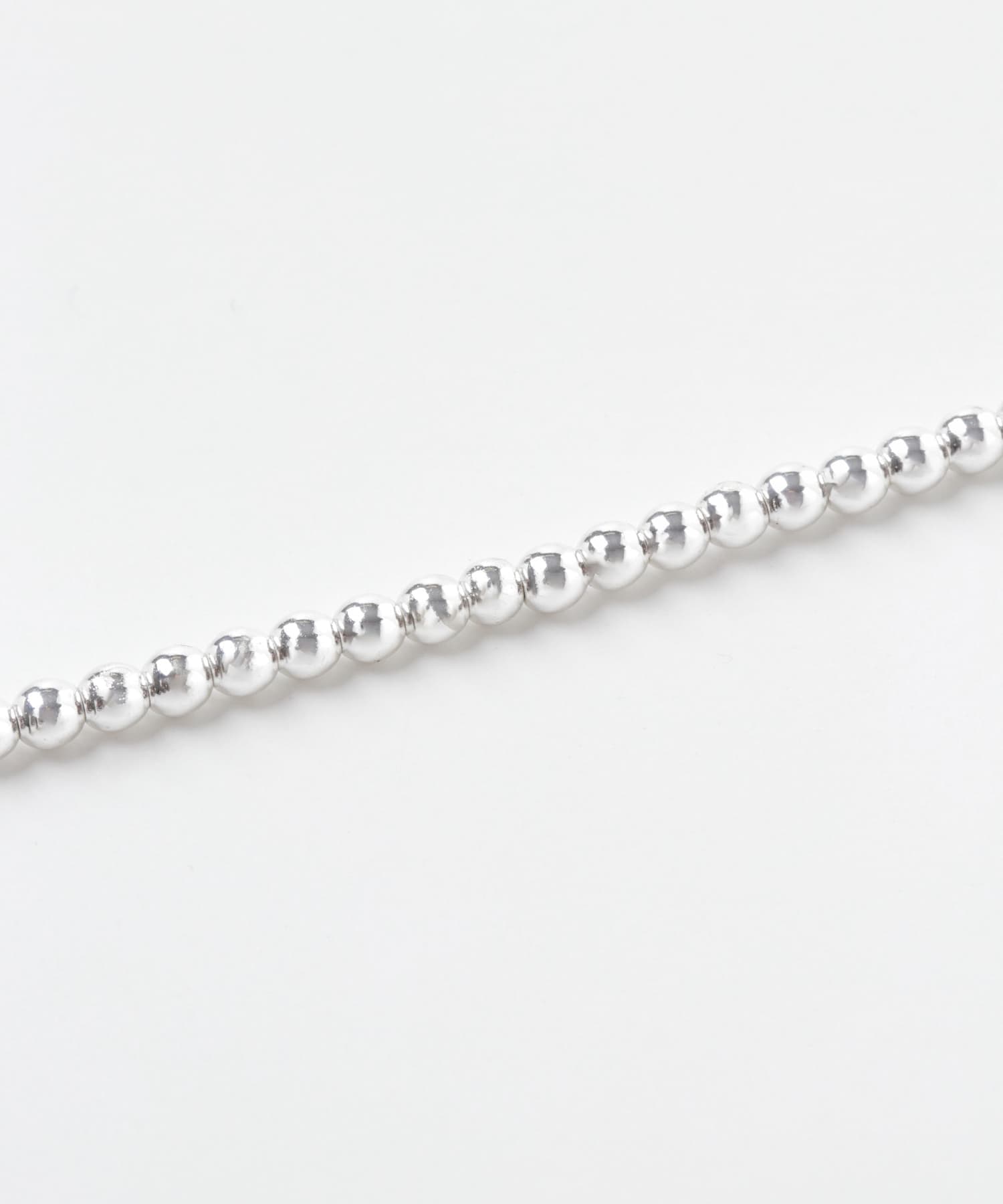 decor『デコール』　HEMATITE 4MMBALL NECKLACE SILVER -