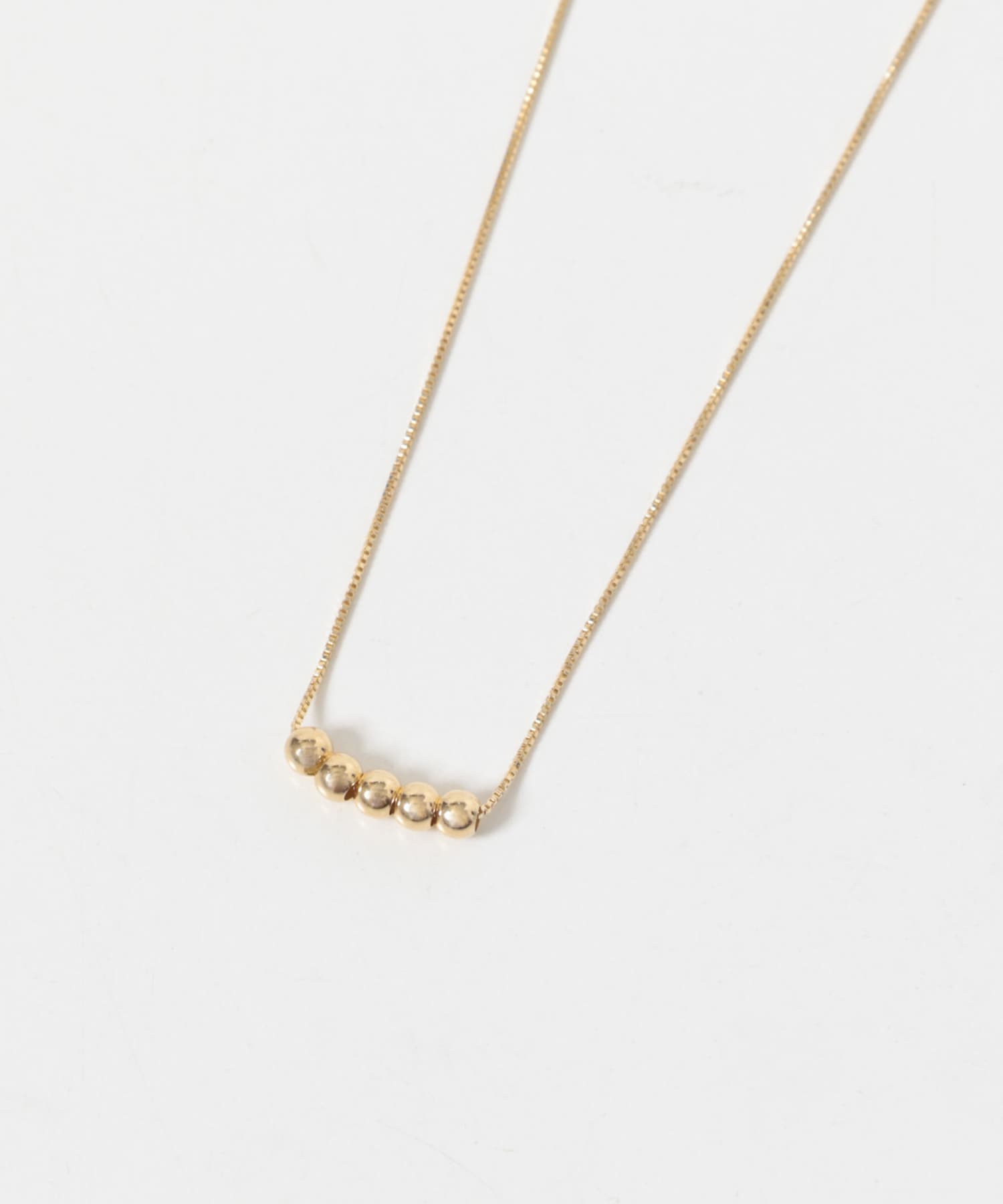 decor『デコール』　10K 5DOT NECKLACE GOLD -