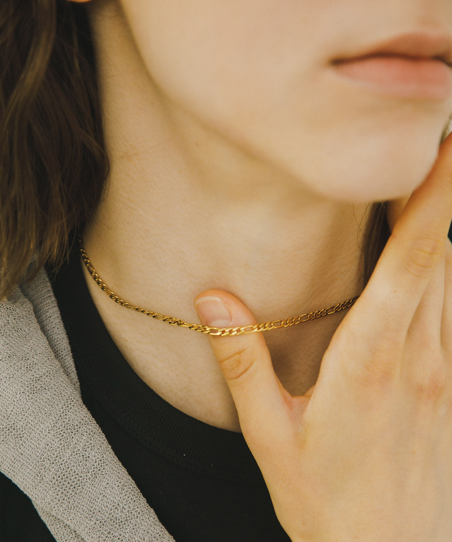 decor『デコール』　STAINLESS FLATCHAIN NEC