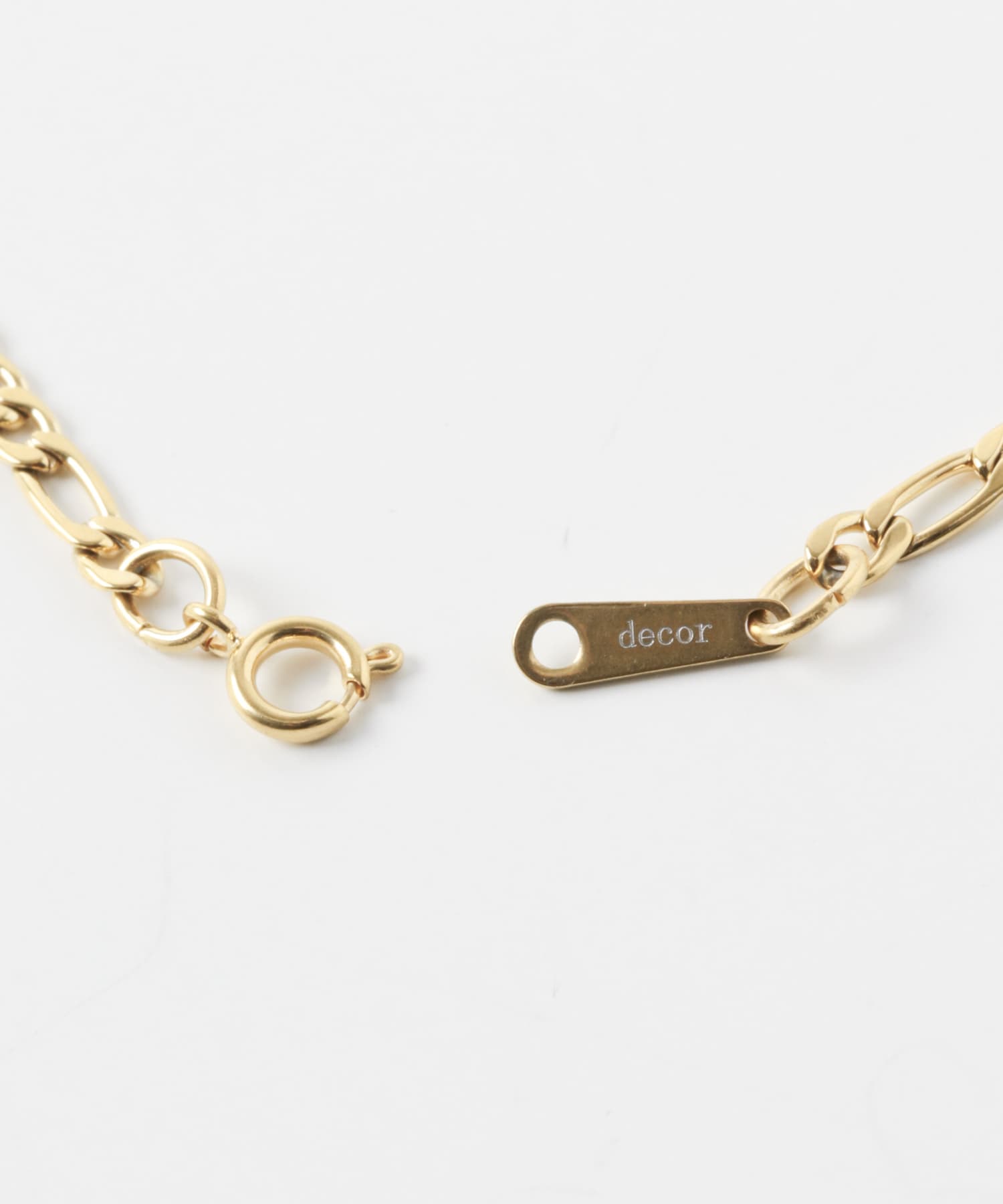 decor『デコール』　STAINLESS FLATCHAIN NEC GOLD One