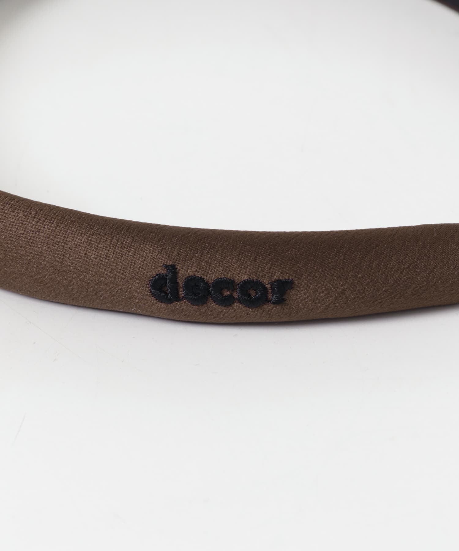 decor『デコール』　SATIN HEADBAND BROWN -