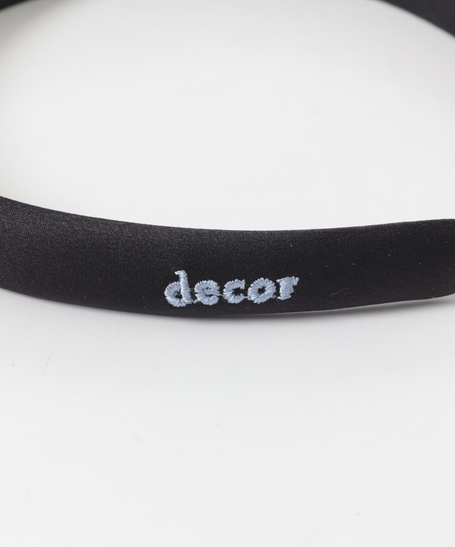 decor『デコール』　SATIN HEADBAND BLACK -