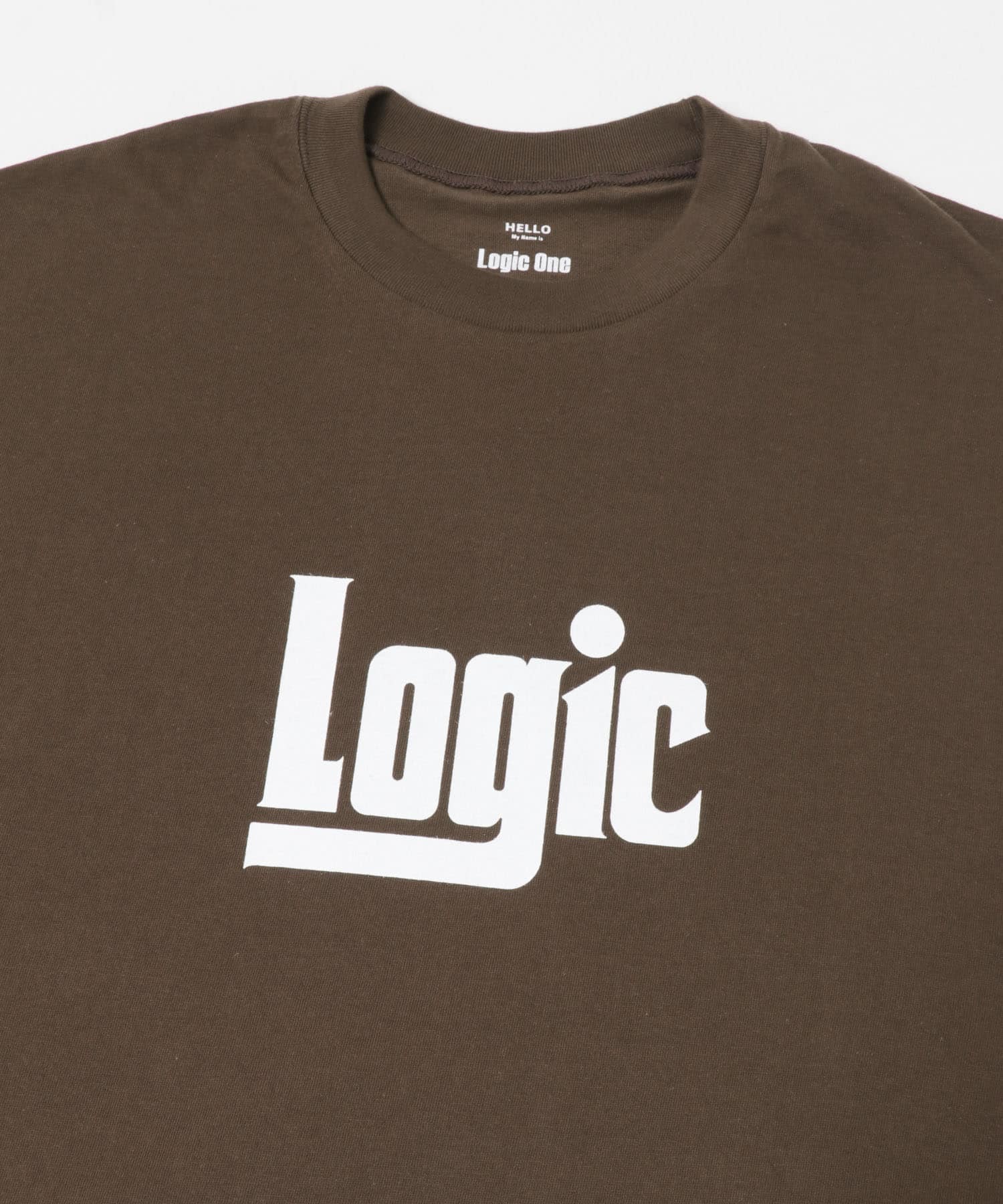 LOGIC ONE LOGO T-SHIRTS BROWN M