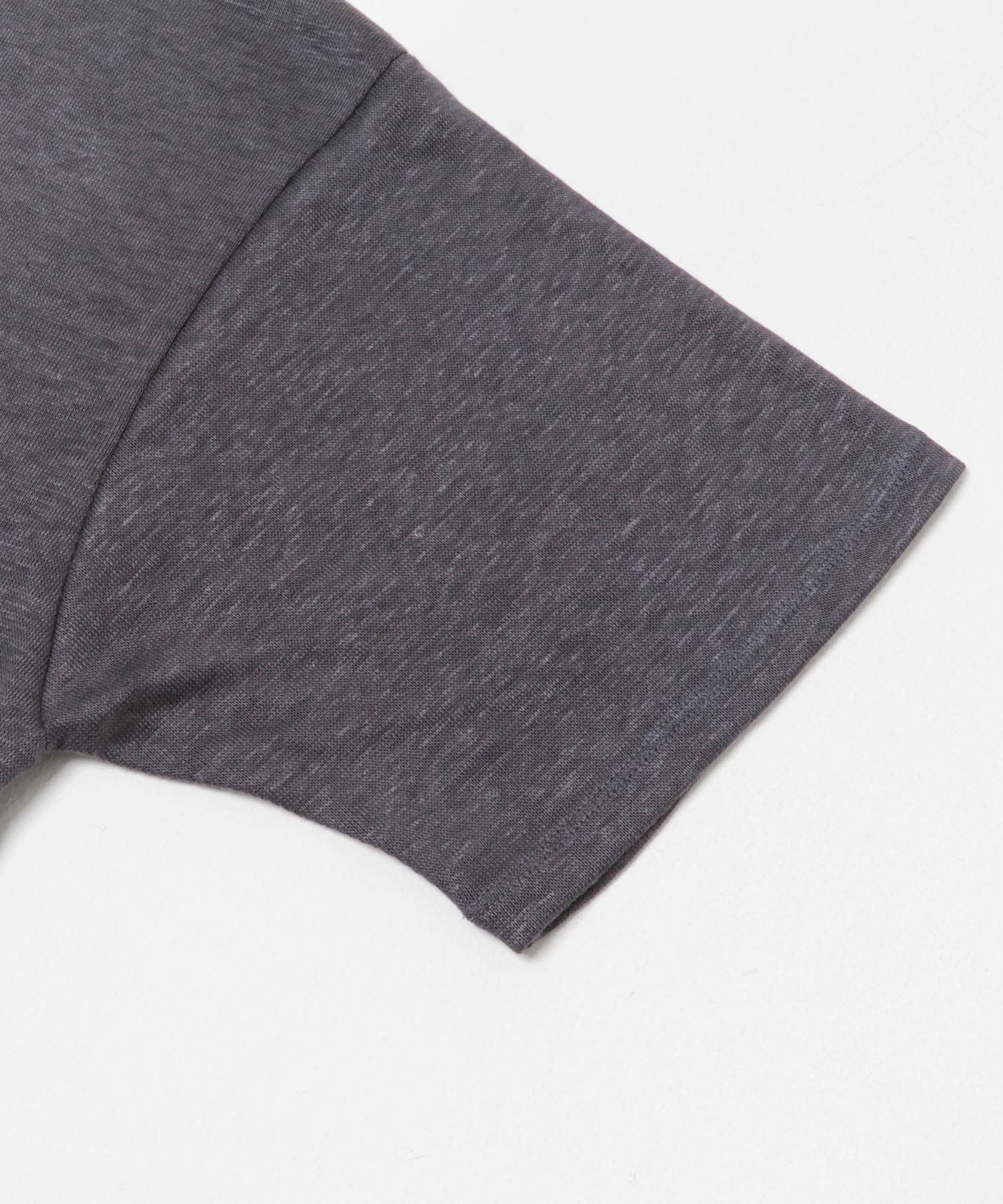 LINEN NARROW TRIM T-SHIRTS CHARCOAL M