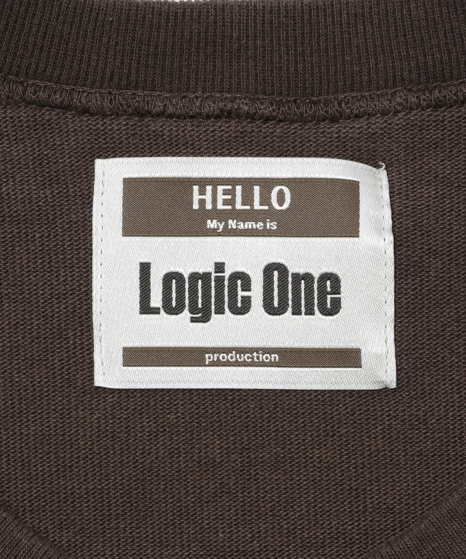 LOGIC ONE HEAVY DOPE T-SHIRTS FADE BROWN M