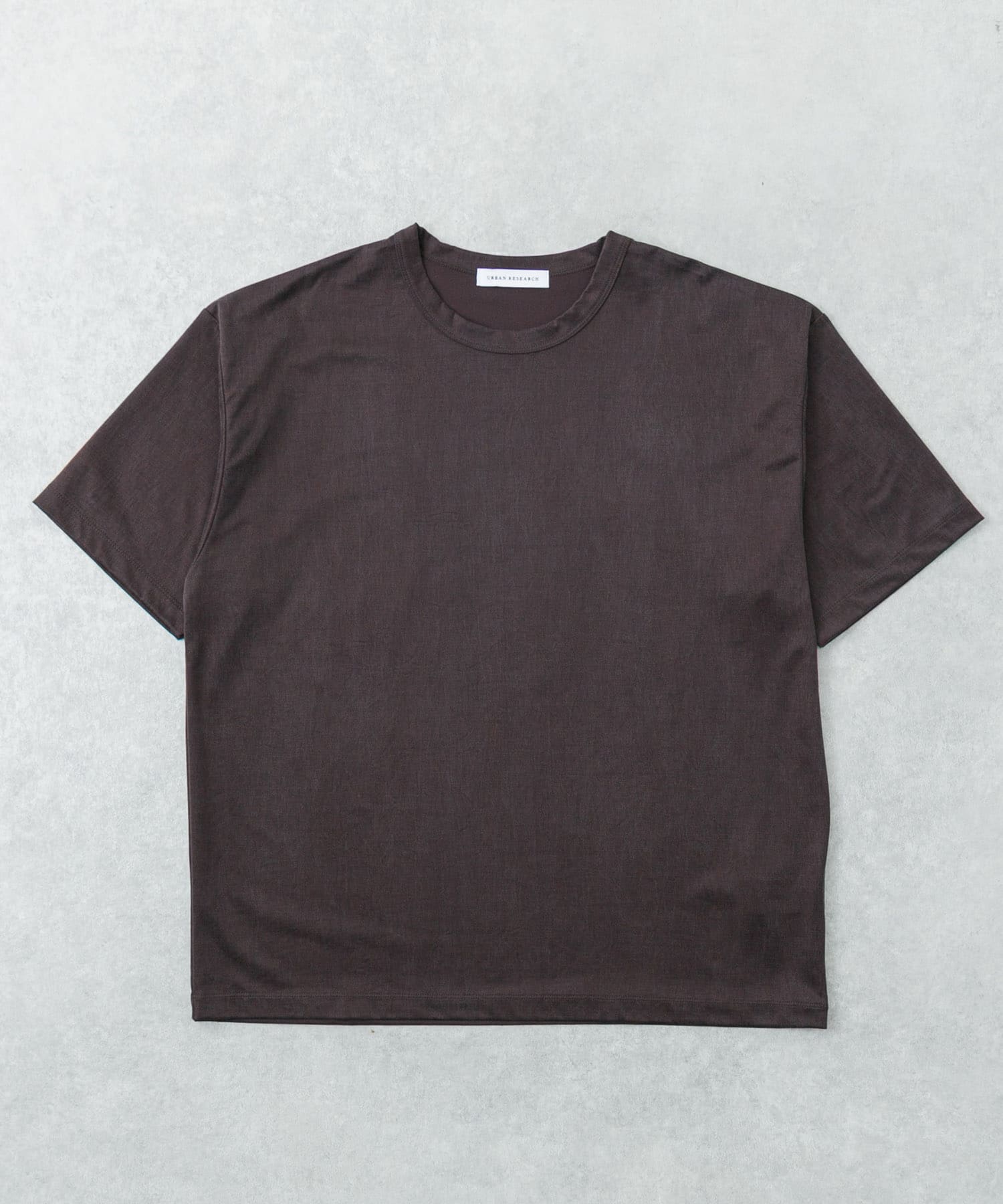 『洗濯可』WASHABLE CUPRO T-SHIRTS BROWN M