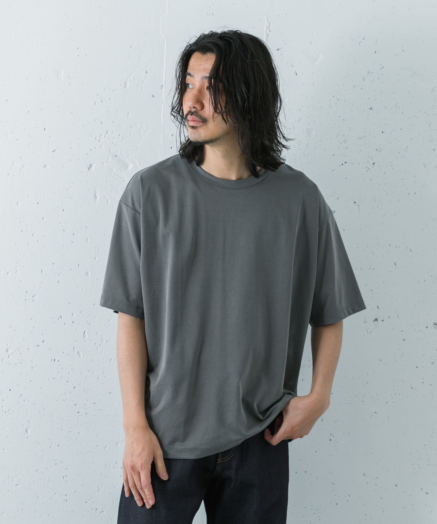 『洗濯可』WASHABLE CUPRO T-SHIRTS