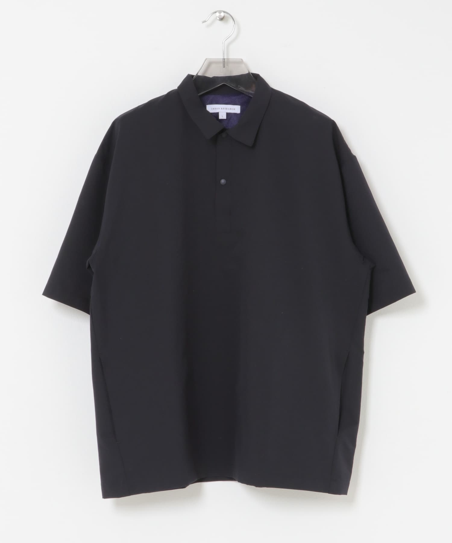 『洗濯可/防シワ/撥水』COOL DOTS ポロシャツ NAVY M