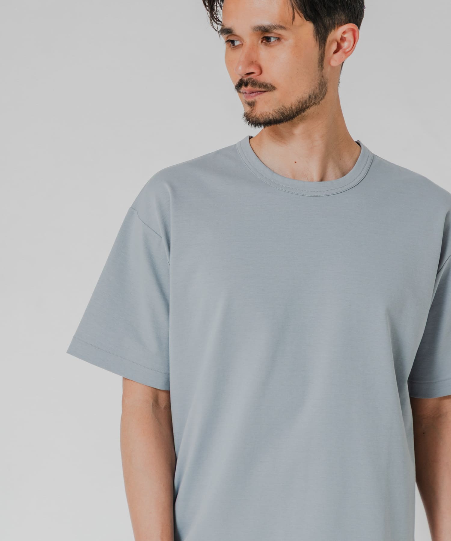 防シワ接触冷感スムージーTシャツ