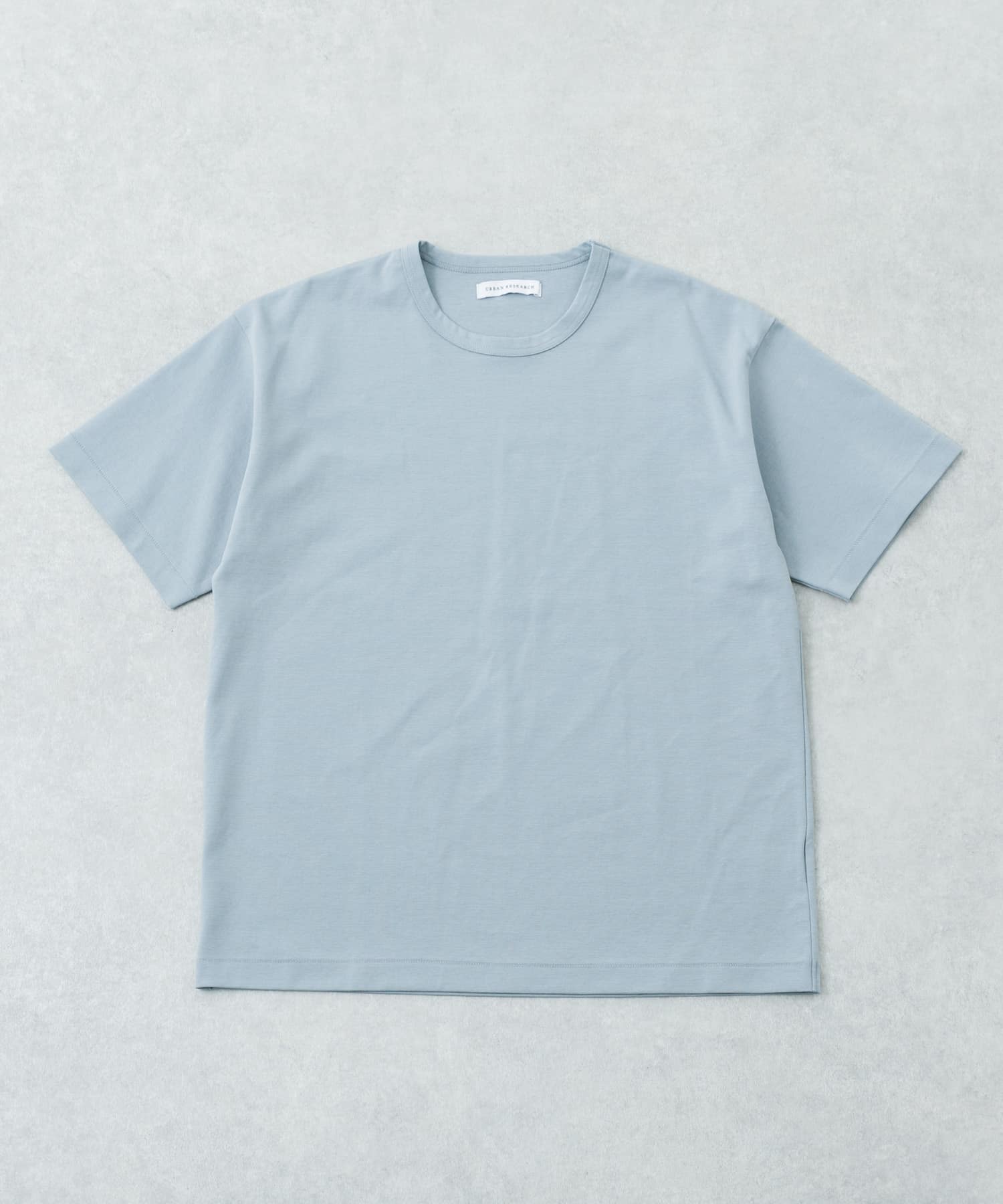 防シワ接触冷感スムージーTシャツ BLUE GRAY S