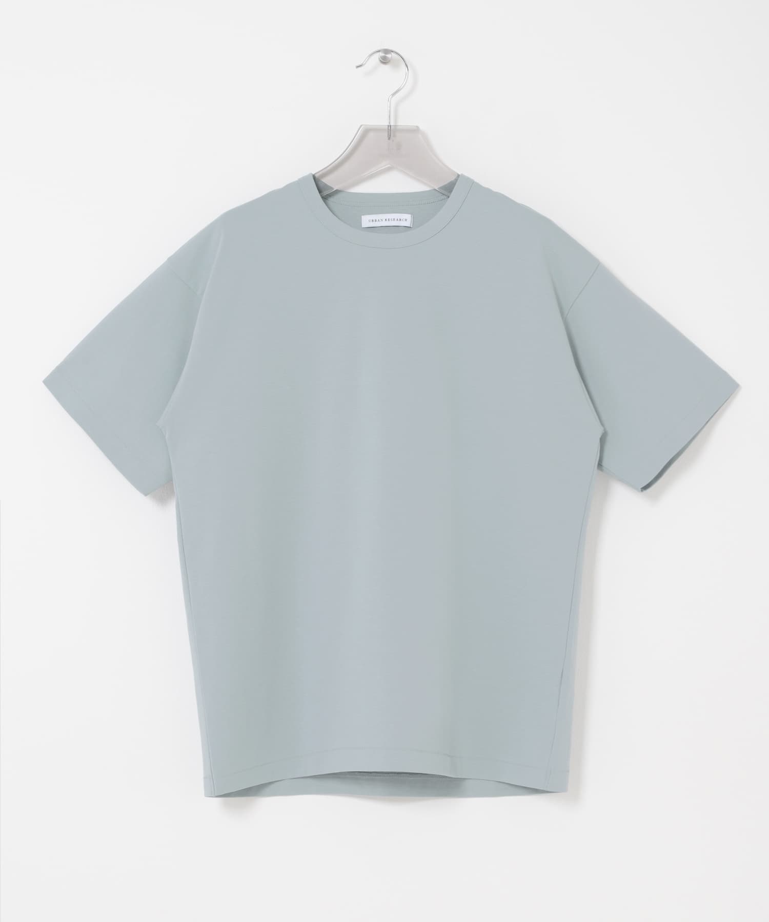 防シワ接触冷感スムージーTシャツ BLUE GRAY S