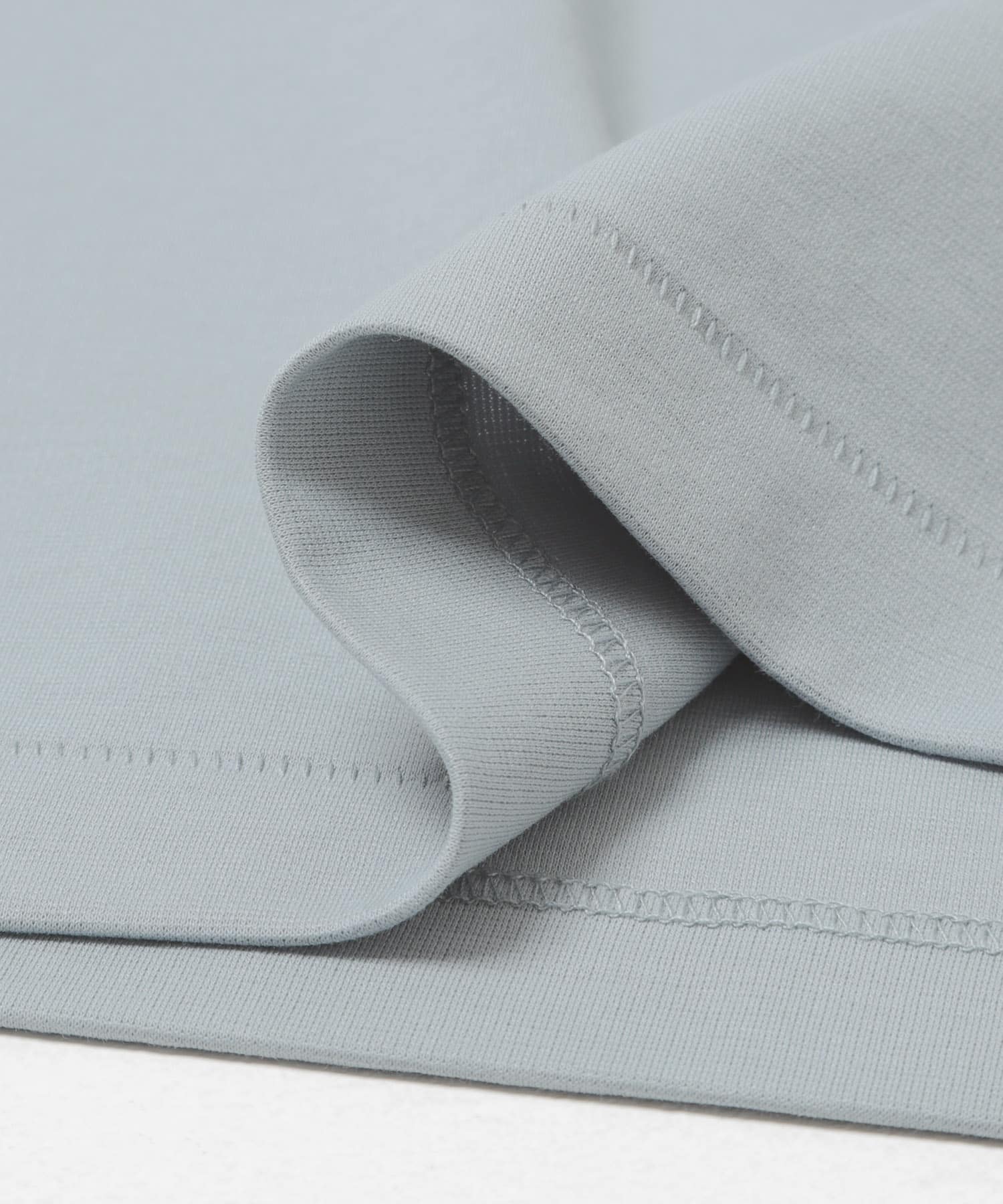 防シワ接触冷感スムージーTシャツ BLUE GRAY S