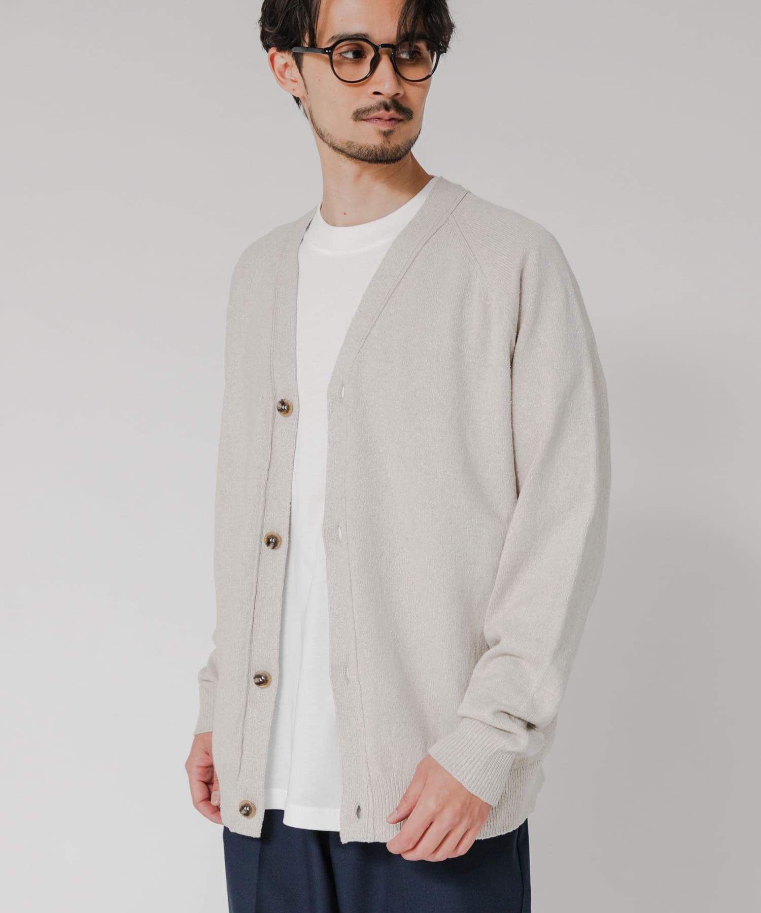 SILK NOIL CARDIGAN