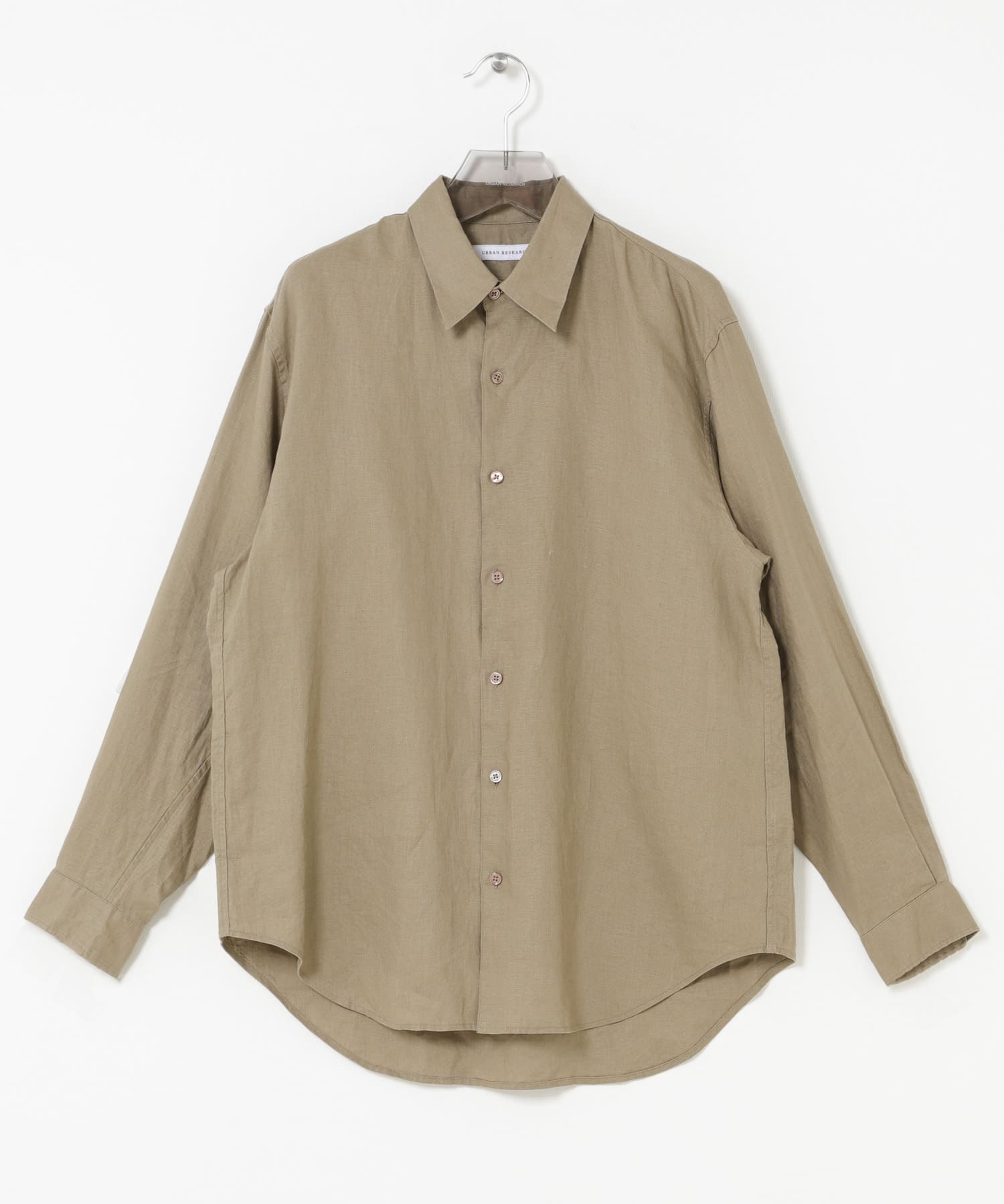 LINEN REGULAR SHIRTS BEIGE M