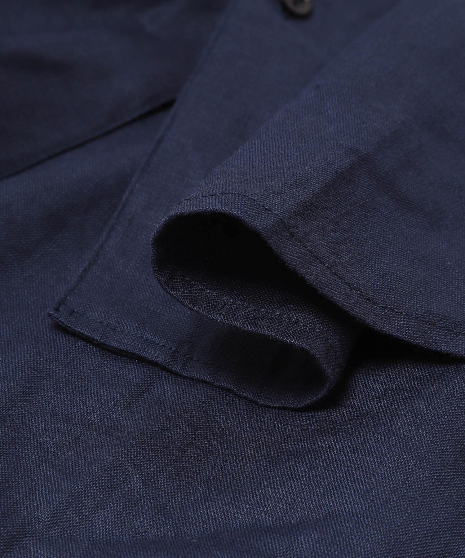 LINEN REGULAR SHIRTS NAVY M