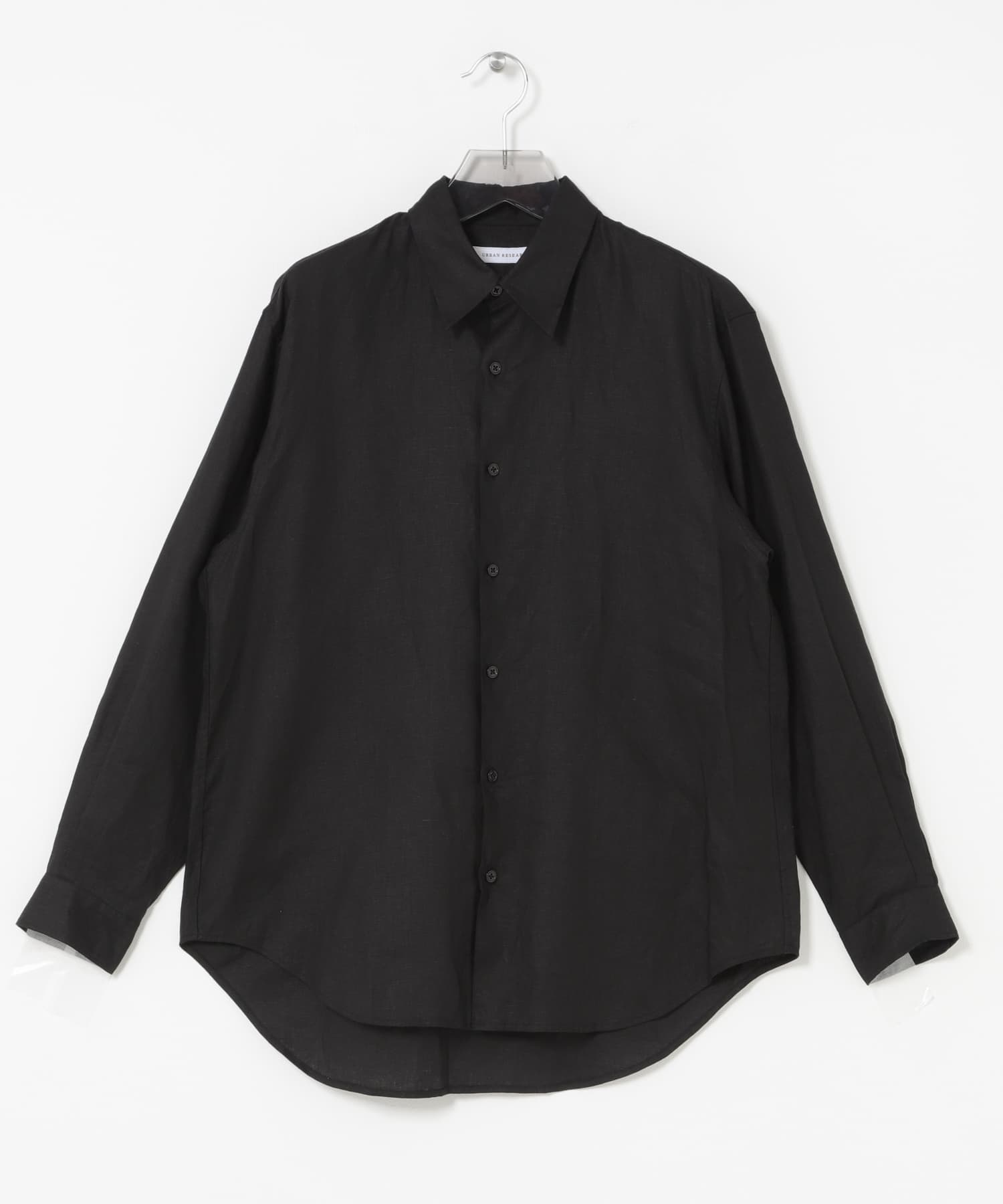 LINEN REGULAR SHIRTS BLACK M