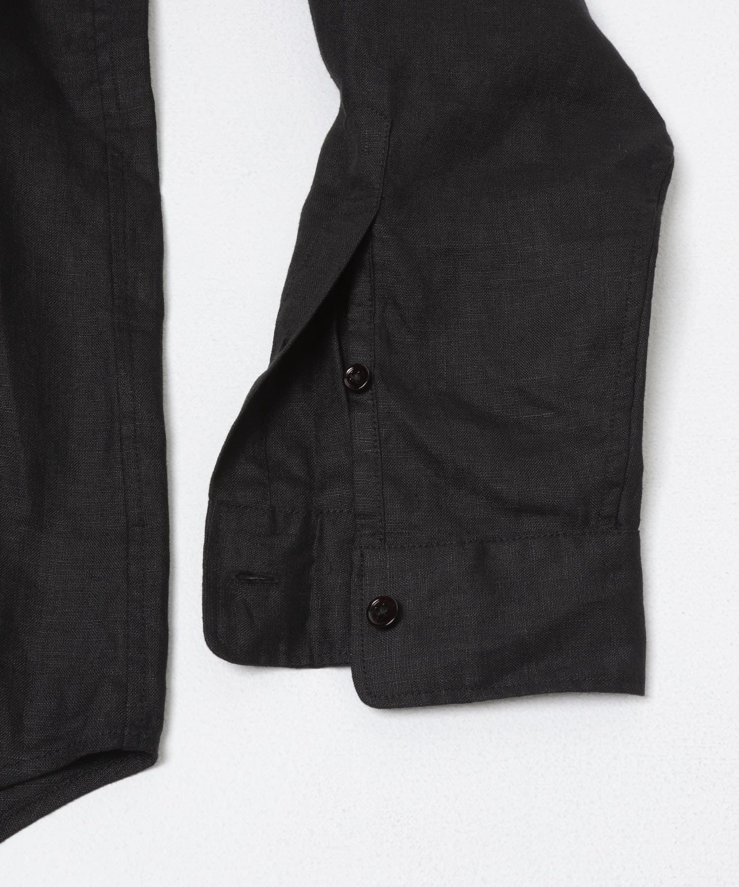 LINEN REGULAR SHIRTS BLACK M